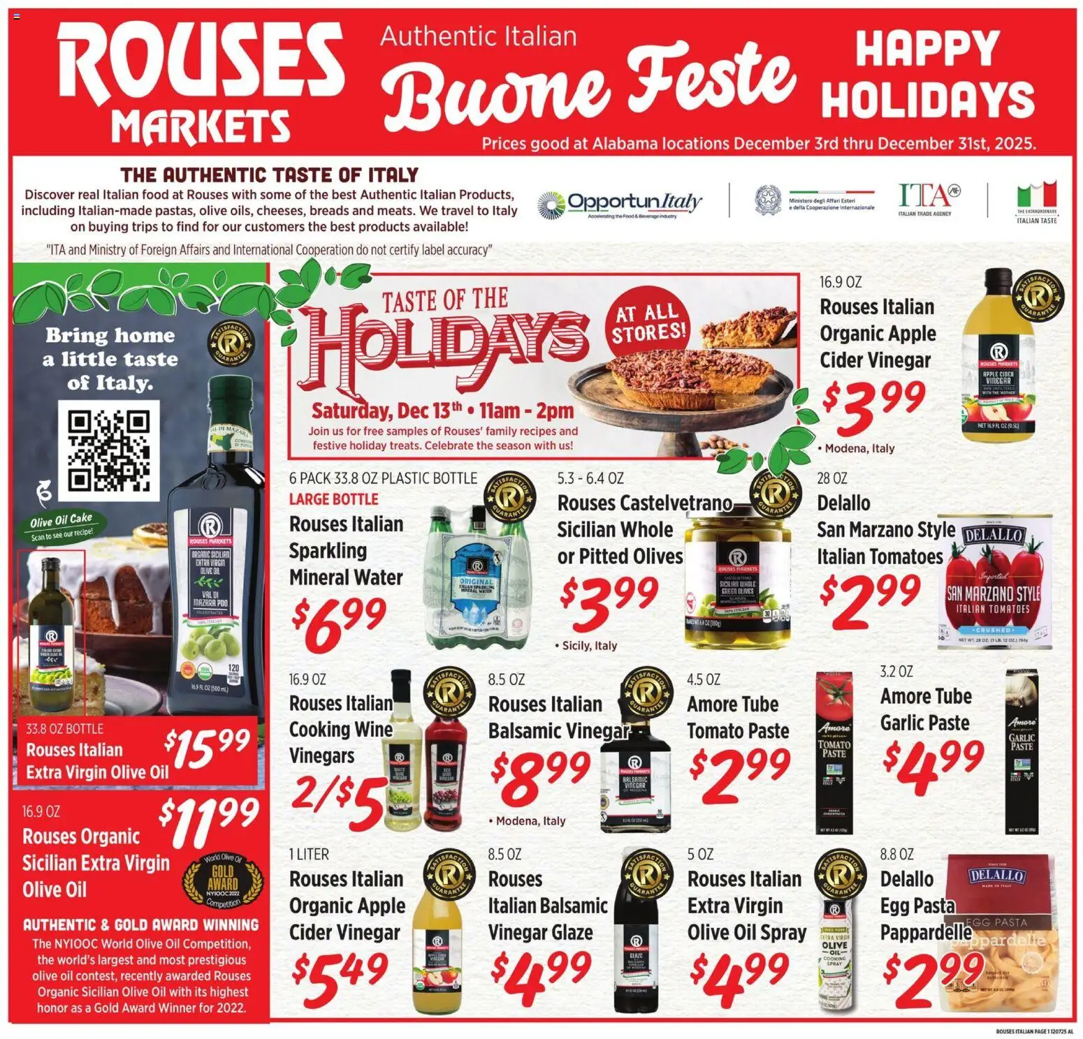 Rouses Monthly Ad - valid from 03.12.2025 | Page: 1 | Products: Vinegar, Cider, Wine, Water