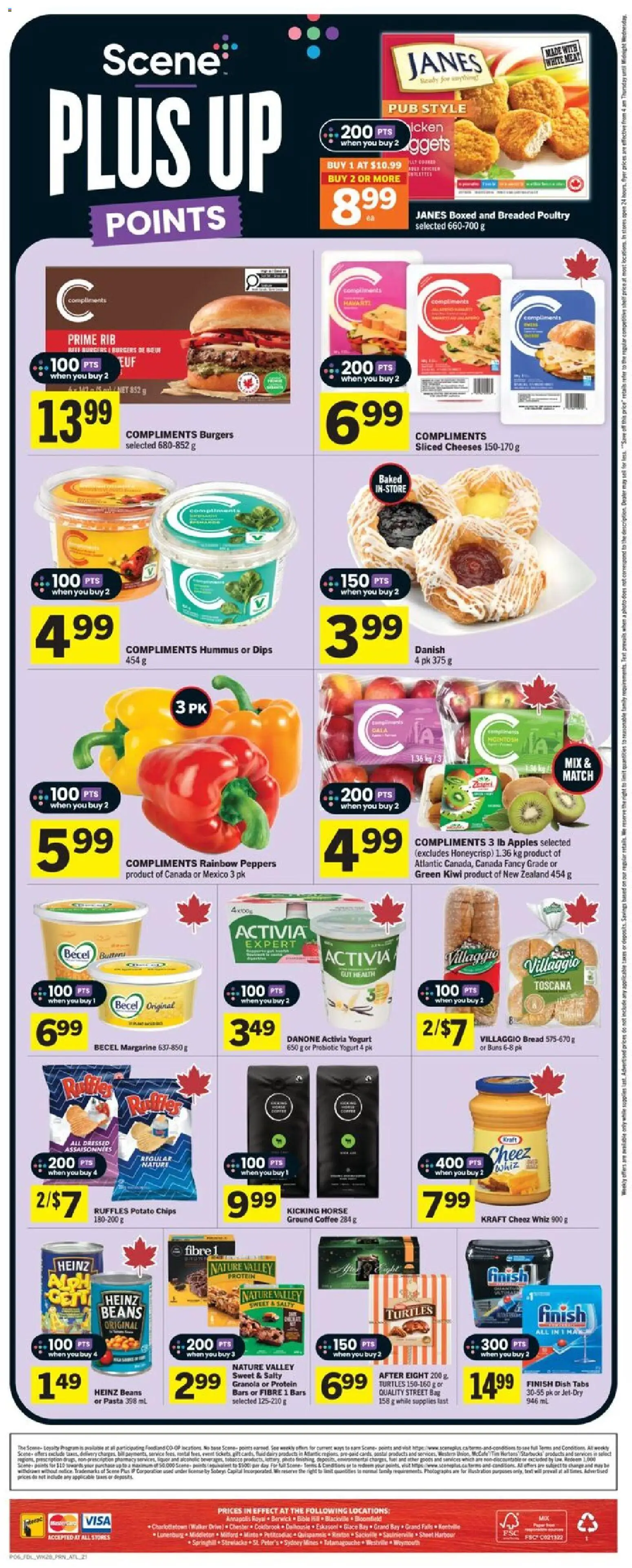 Foodland flyer valid from 06.11.2025 | Page: 2 | Products: Chips, Kiwi, Bag, Coffee