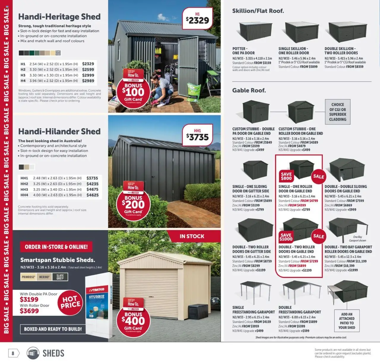 Stratco catalogue - valid from 19.09.2025 | Page: 8 | Products: Door, Kits, Shed