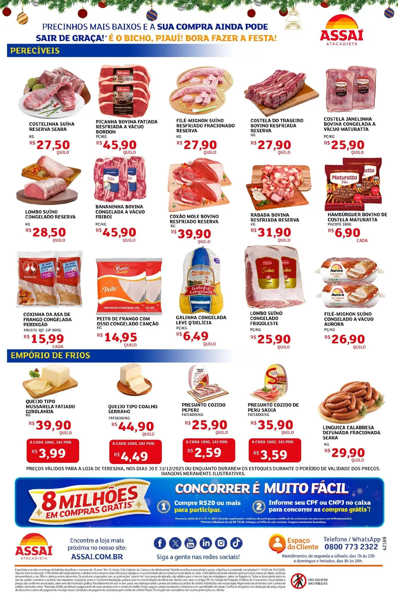 Assaí Atacadista Folheto - válido de 13.01.2026 | Página: 2 | Produtos: Picanha, Queijo, Base, Peito de frango