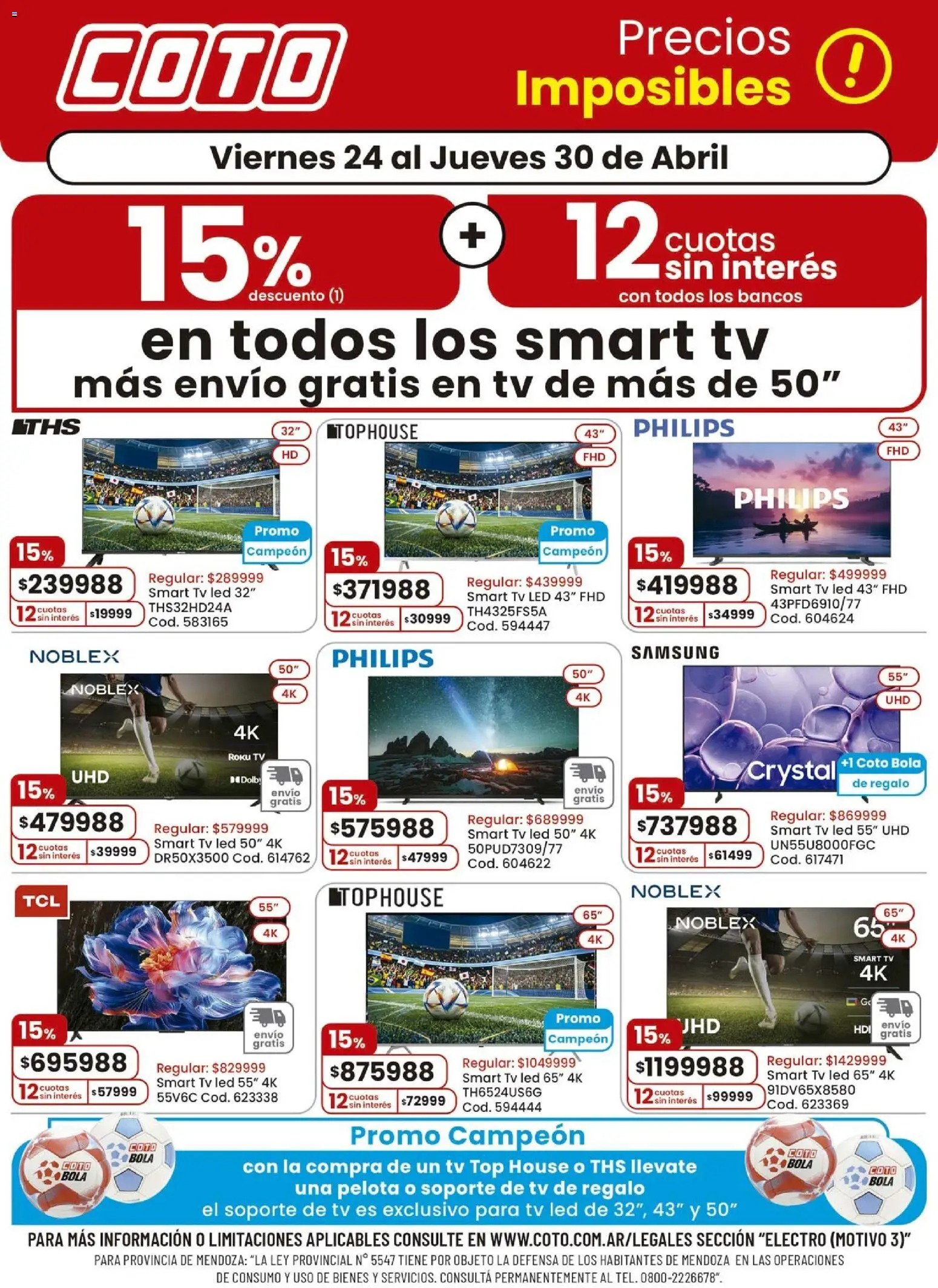 Coto - Electro Motivo A │ válido desde el 24.04.2026 | Página: 1 | Productos: Top, Pelota