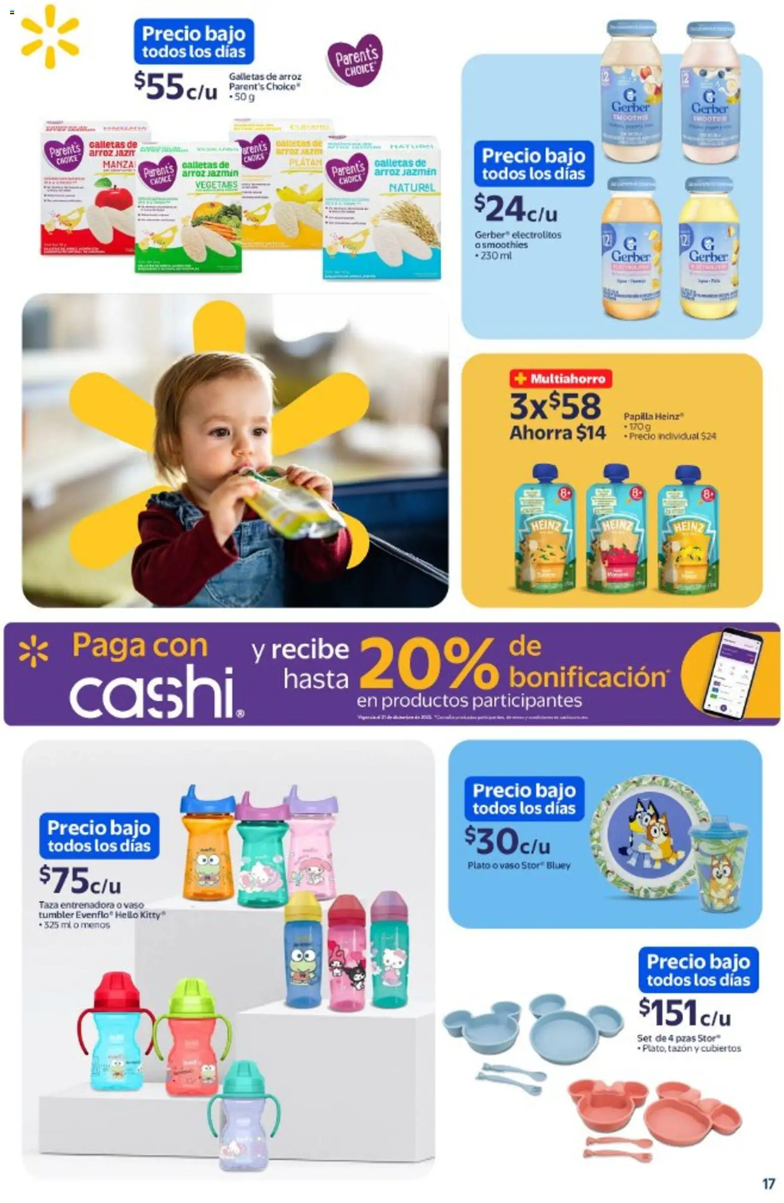 Nuevas ofertas de Walmart válidas en toda la República Mexicana desde el 20.11.2025. ¡Encuentra las mejores ofertas en Walmart folleto Precios bajos todos los días! | Página: 17 | Productos: Taza, Arroz, Galletas