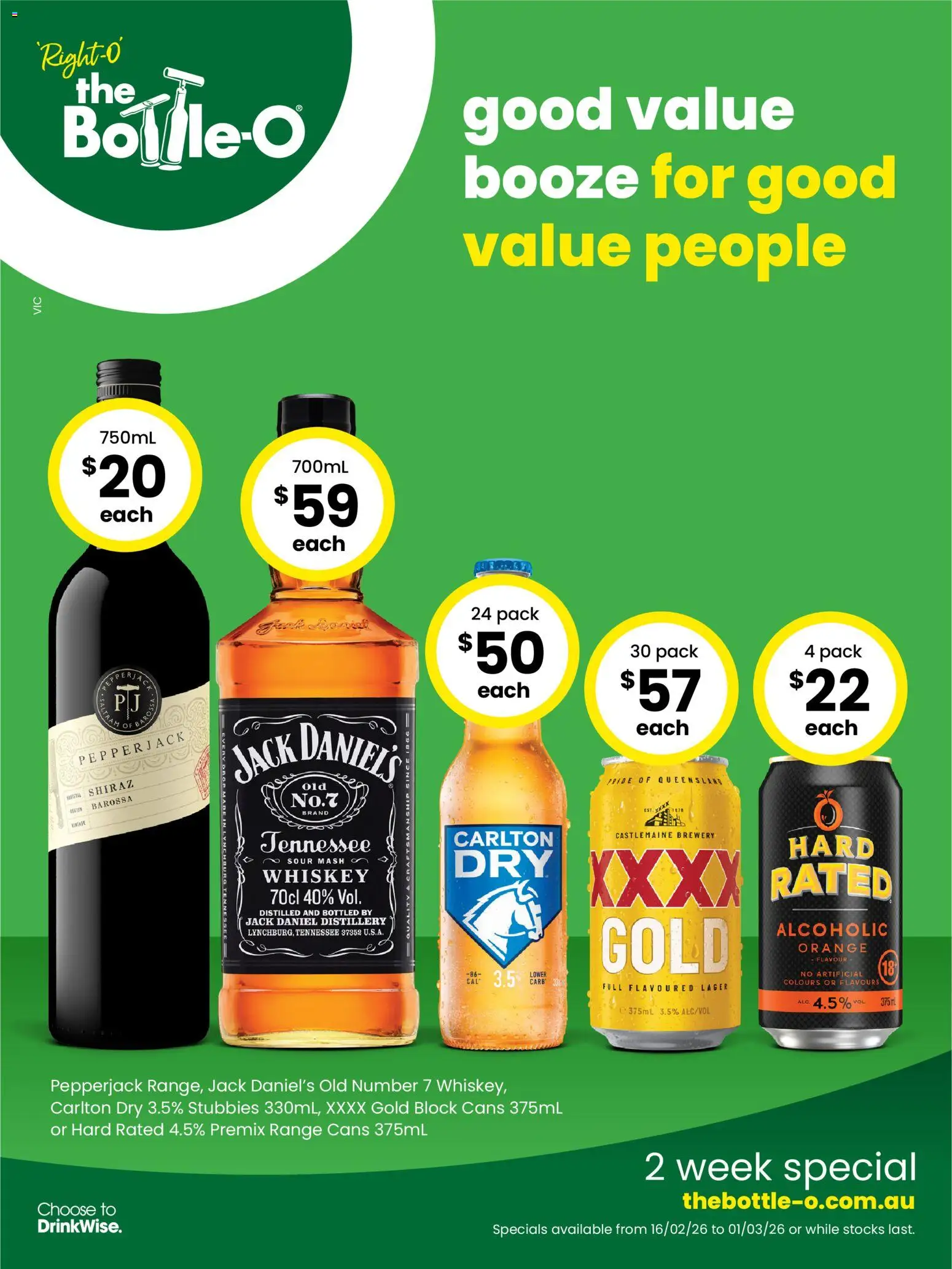 The Bottle-O catalogue - valid from 16.02.2026 | Page: 1 | Products: Whiskey