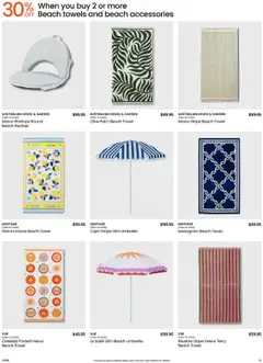 Preview of Myer Catalogue Bed, Bath & Living Home Essentials - valid from 14.10.2025 | Page: 16 | Products: Recliner, Towels, Terry, Umbrella