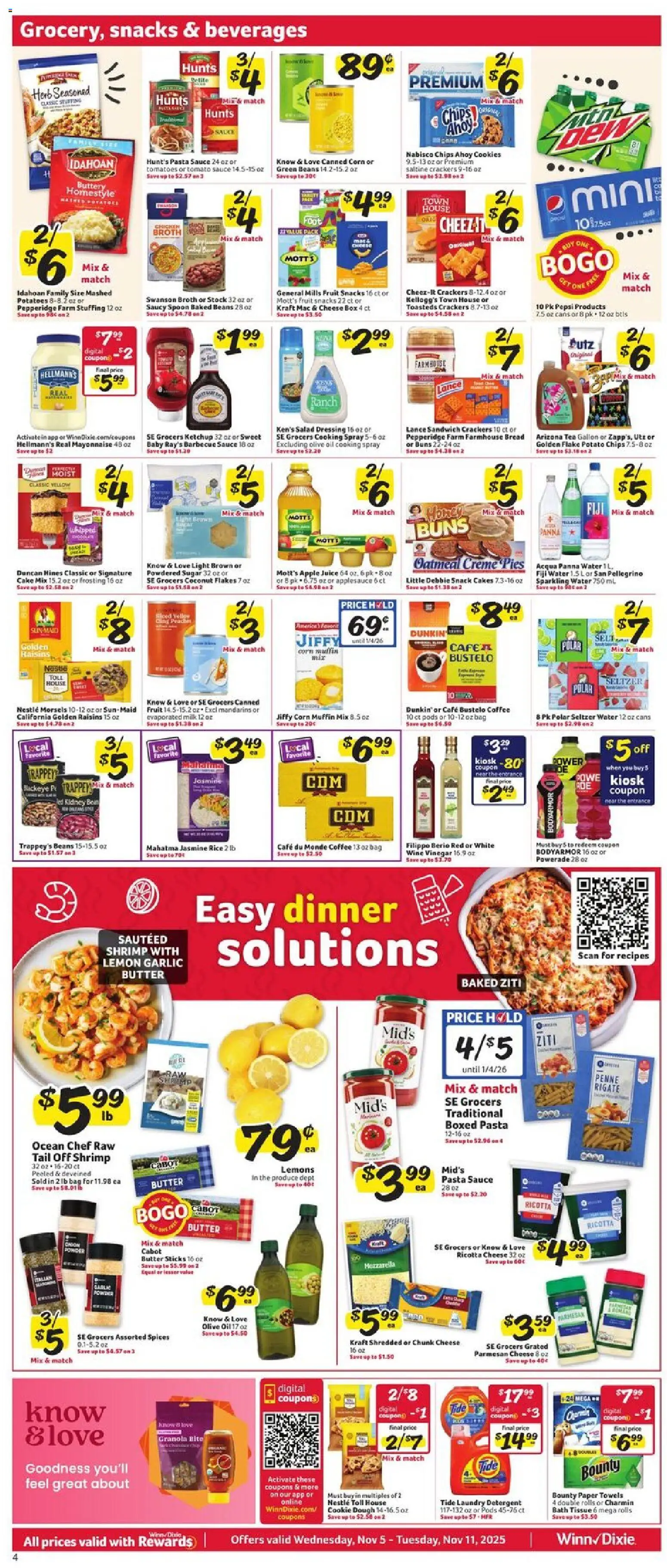 Winn Dixie Weekly Ad - valid from 05.11.2025 | Page: 5 | Products: Ketchup, Salad, Lemon, Garlic