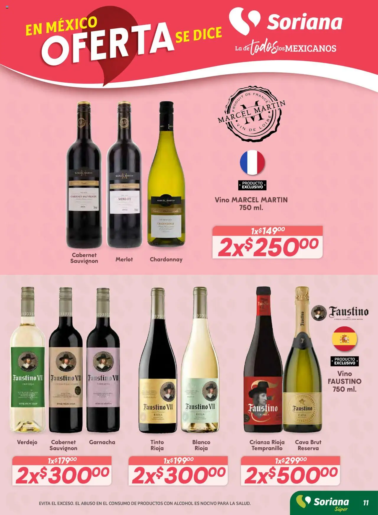 Nuevas ofertas de Soriana válidas en toda la República Mexicana desde el 16.10.2025. ¡Encuentra las mejores ofertas en Soriana - Preciazazaso Súper: Ags, Col, Gto, Jal, Mich! | Página: 18 | Productos: Cava, Vino