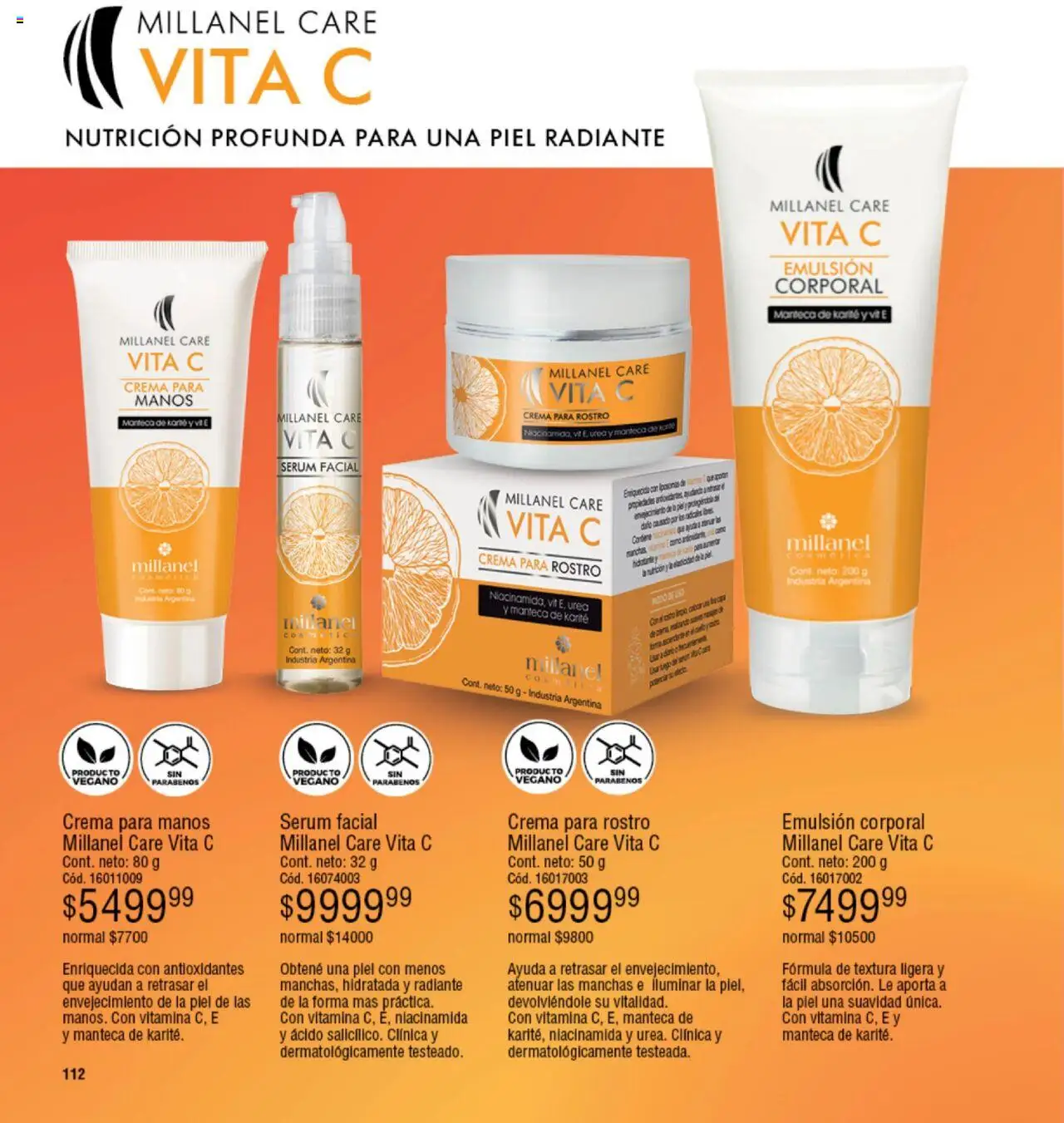 Millanel catálogo │ válido desde el 18.08.2025 | Página: 112 | Productos: Serum, Manteca, Radiante, Crema