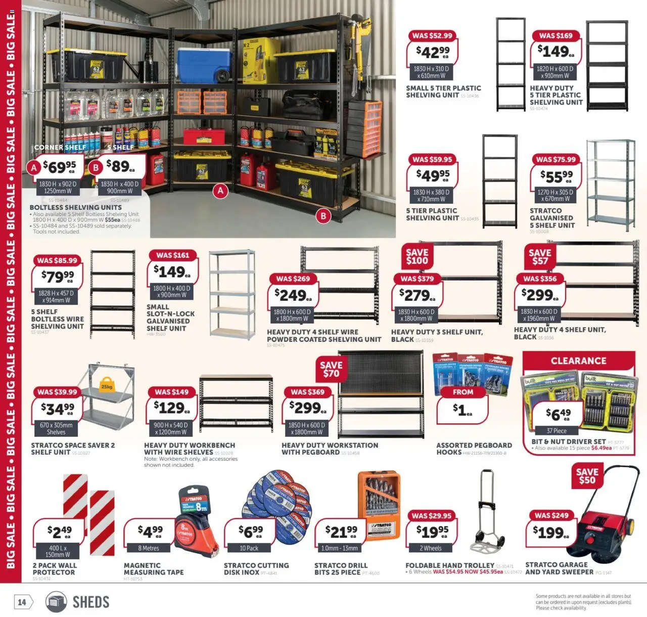 Stratco catalogue - valid from 19.09.2025 | Page: 14 | Products: Shelf, Powder, Disk, Tools