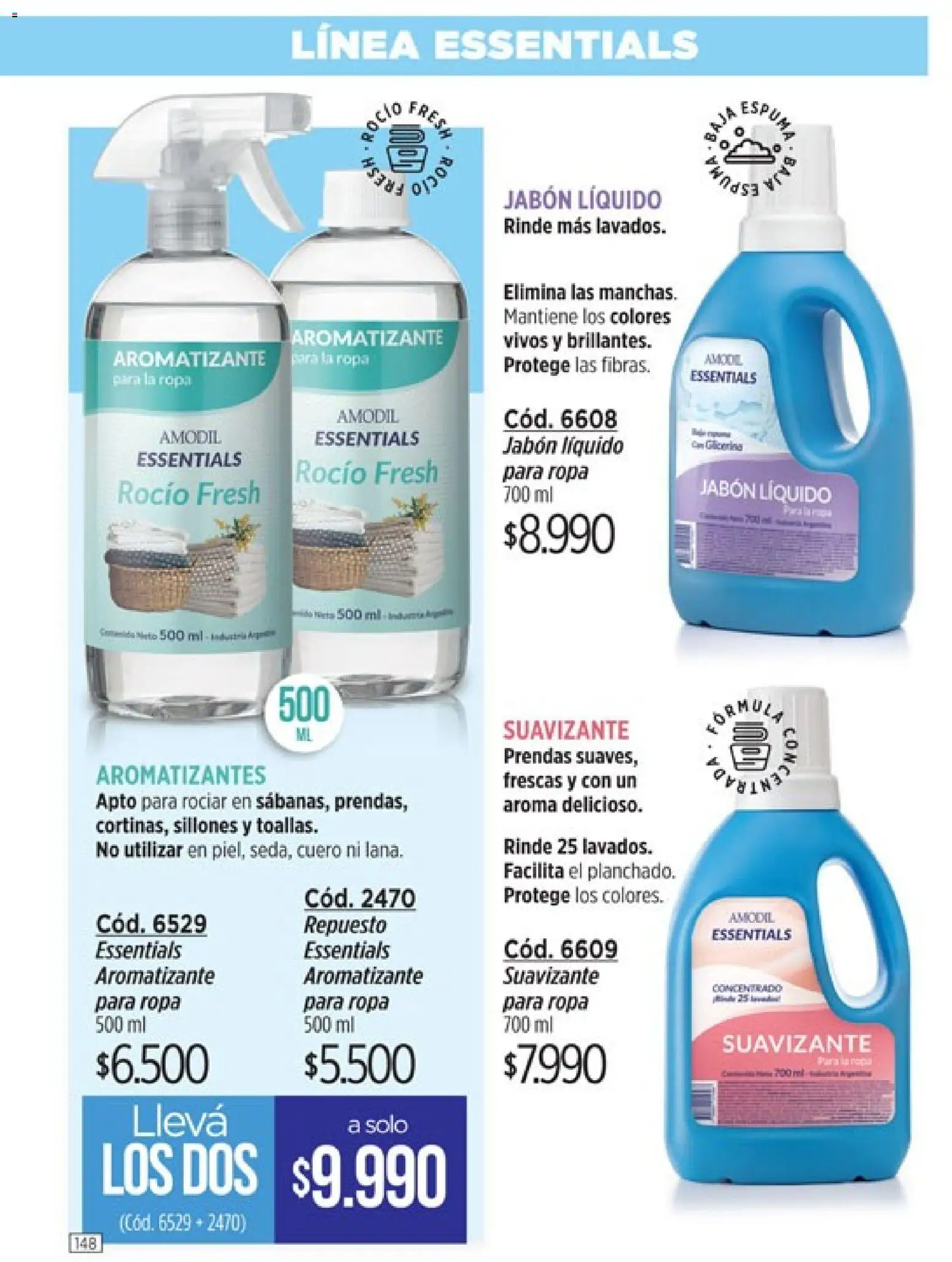 Catálogo Amodil Campaña 3 │ válido desde el 01.03.2026 | Página: 148 | Productos: Jabón líquido, Espuma, Ropa, Suavizante