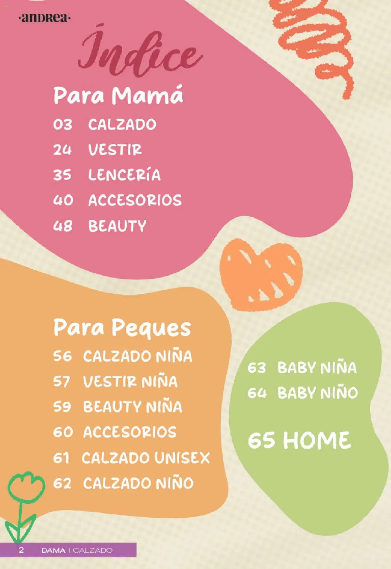 Nuevas ofertas de Andrea válidas en toda la República Mexicana desde el 19.04.2026. ¡Encuentra las mejores ofertas en Andrea catálogo Mamá y Peques! | Página: 2 | Productos: Lenceria