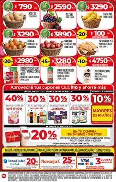Vista previa Supermercado DIA Ofertas válido desde el 11.03.2026 | Página: 4 | Productos: Manzana, Limón, Palmitos, Pan