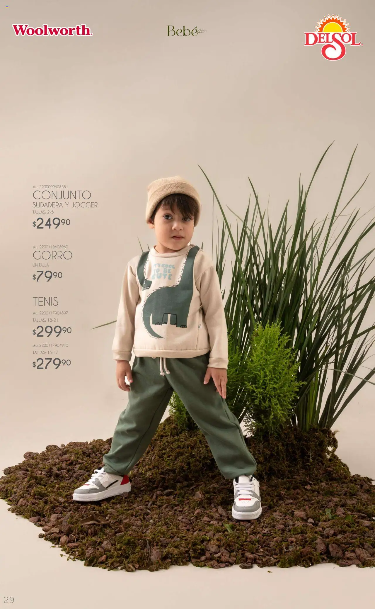 Nuevas ofertas de Del Sol y Woolworth válidas en toda la República Mexicana desde el 06.10.2025. ¡Encuentra las mejores ofertas en Del Sol y Woolworth - Catálogo Luce El Otoño! | Página: 29 | Productos: Tenis, Sudadera, Conjunto