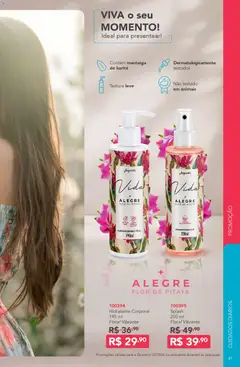 Jequiti - Revista 02/2026 - Pré-Visualização do folheto da loja Jequiti, válido de 30.01.2026 | Página: 41 | Produtos: Hidratante corporal, Desodorante, Manteiga