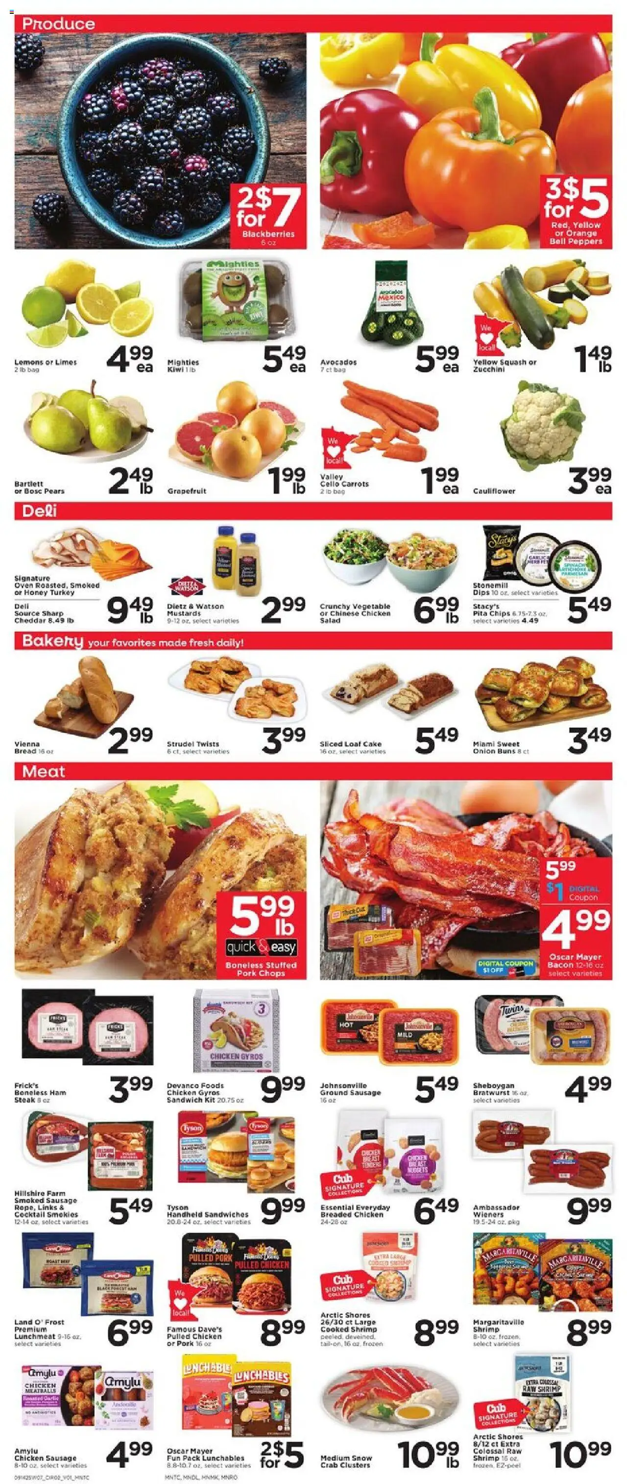 Cub Foods Weekly Ad - valid from 14.09.2025 | Page: 4 | Products: Bread, Chips, Cauliflower, Bag