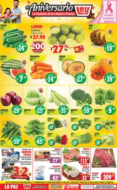 Vista previa de Casa Ley - Folleto Las ofertas de frutas y verduras, nuevo folleto de la tienda, válido en México a partir del 23.10.2025