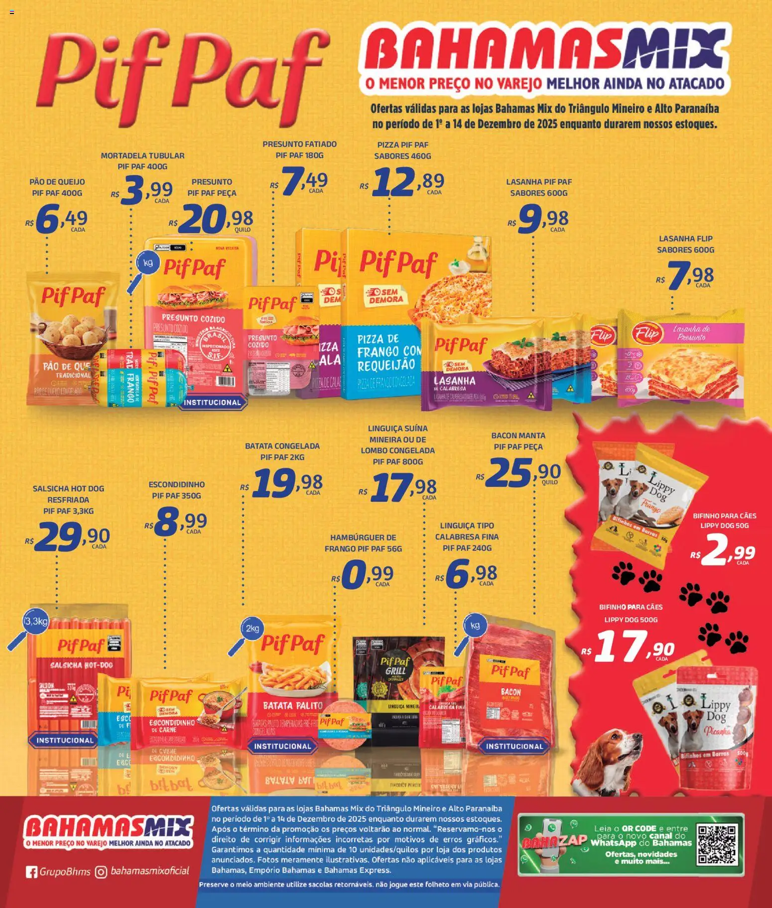 Bahamas Mix Folheto - válido de 01.12.2025 | Página: 1 | Produtos: Queijo, Pão, Mortadela, Escondidinho