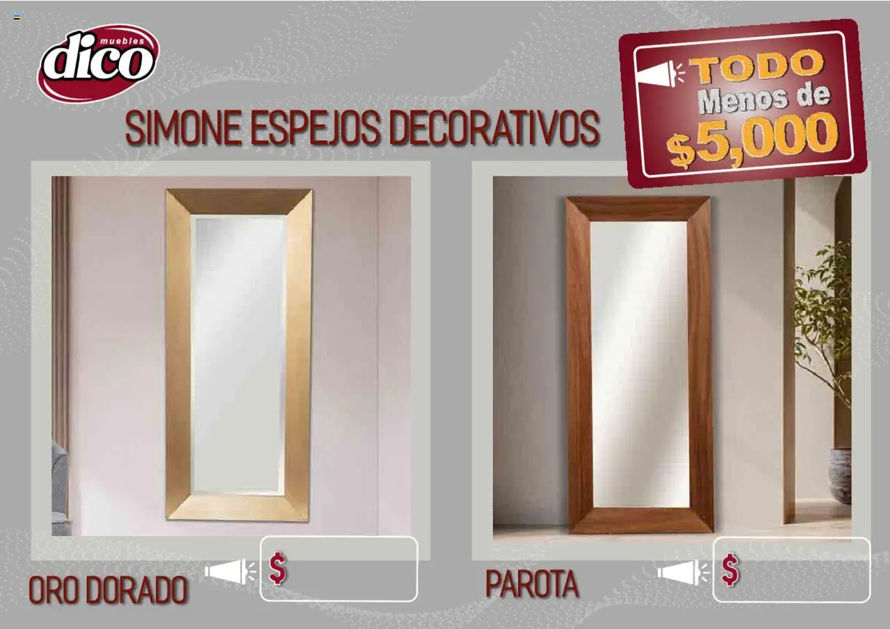 Nuevas ofertas de Muebles Dico válidas en toda la República Mexicana desde el 12.02.2025. ¡Encuentra las mejores ofertas en Muebles Dico catálogo Todo Menos! | Página: 105