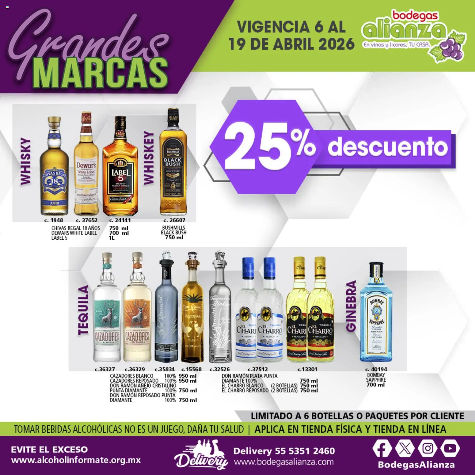 Nuevas ofertas de Bodegas Alianza válidas en toda la República Mexicana desde el 06.04.2026. ¡Encuentra las mejores ofertas en Bodegas Alianza catálogo Grandes Marcas! | Página: 4