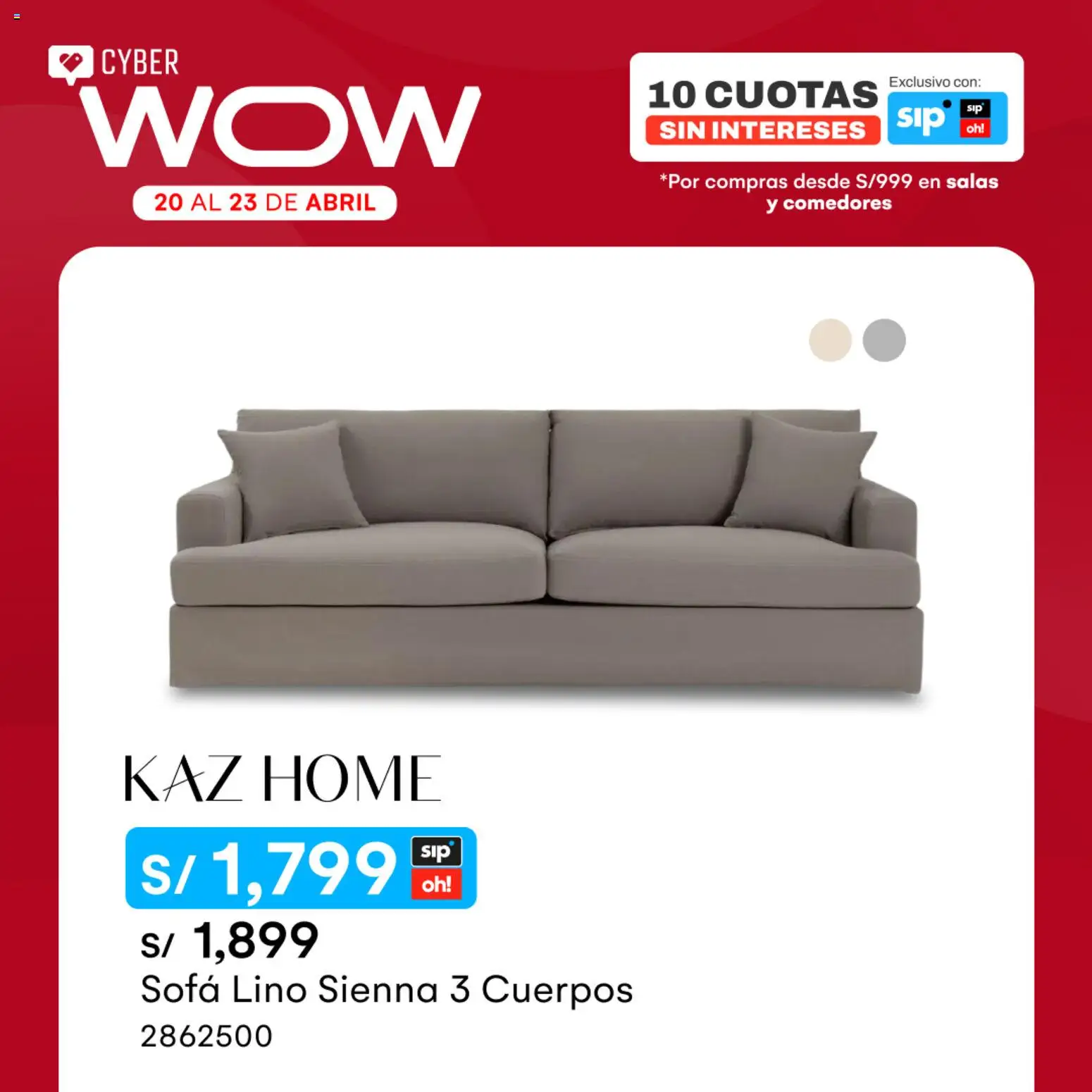 Catálogo Oechsle válido desde 20.04.2026 | Página: 3 | Productos: Sofá