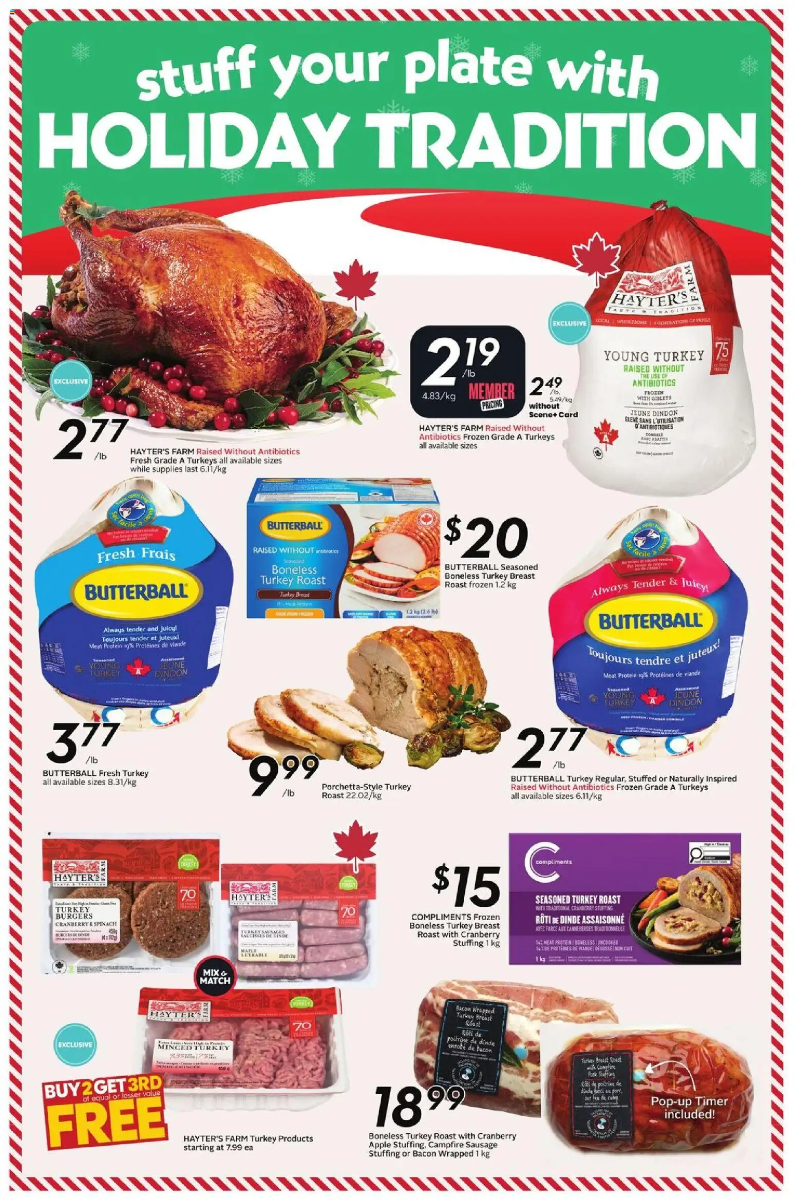 Sobeys flyer valid from 18.12.2025 | Page: 18 | Products: Turkey