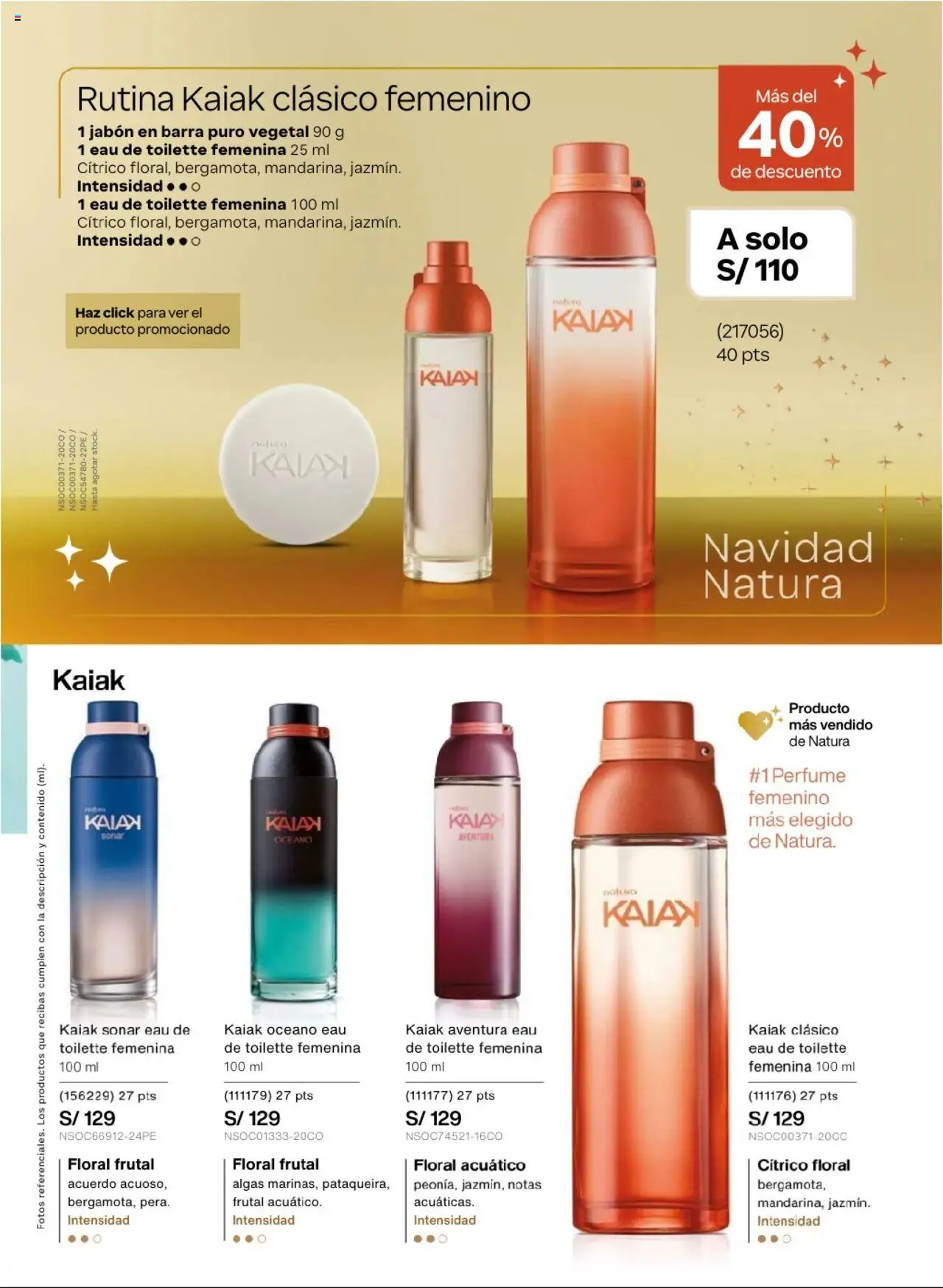 Catálogo Natura válido desde 03.10.2025 | Página: 66 | Productos: Jabón, Perfume, EAU de Toilette