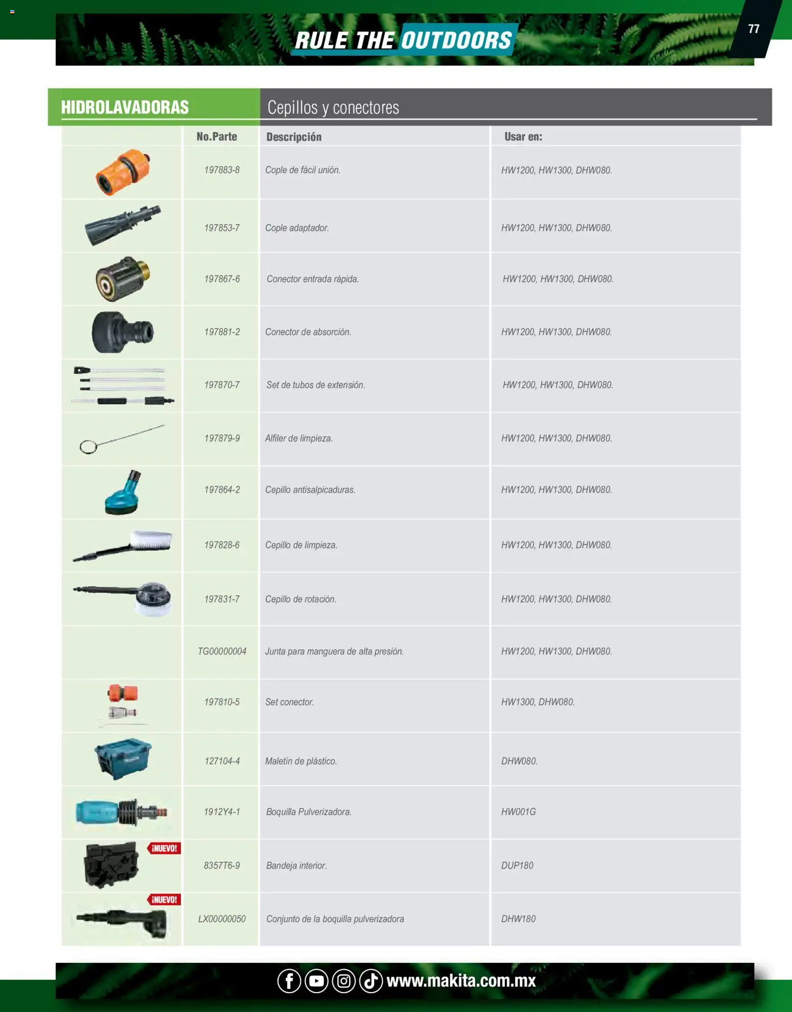 Nuevas ofertas de Makita válidas en toda la República Mexicana desde el 07.10.2024. ¡Encuentra las mejores ofertas en Makita catálogo Ope! | Página: 77 | Productos: Lima, Mango, Prensa, Cadena