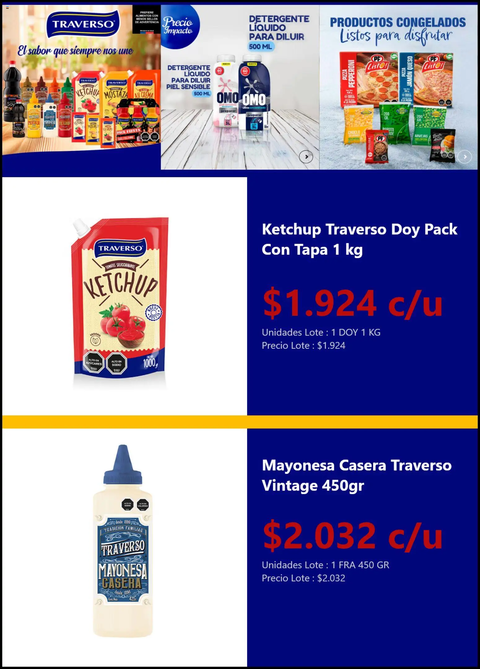 La Oferta ofertas  │ válido desde el 01.04.2026 | Página: 2 | Productos: Detergente, Choclo, Tomates, Mayonesa