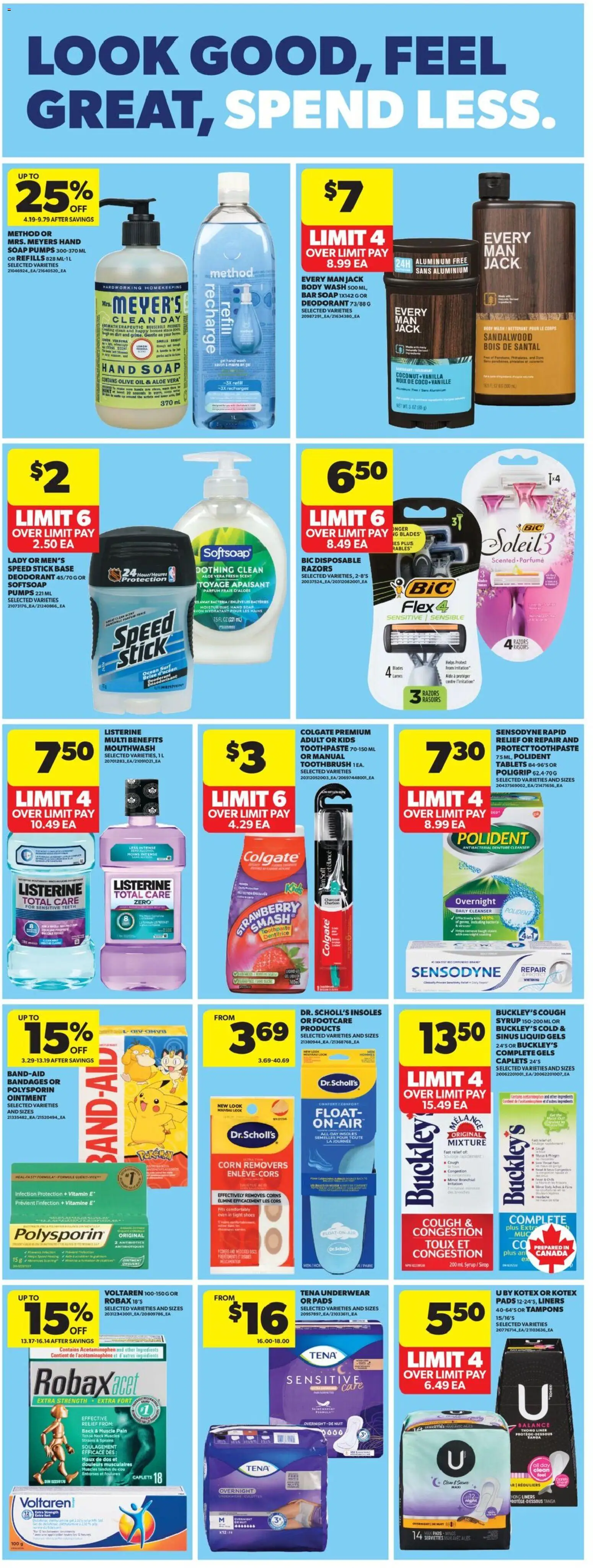 Real Canadian Superstore flyer valid from 01.01.2026 | Page: 23 | Products: Body wash, Mouthwash, Oil, Underwear