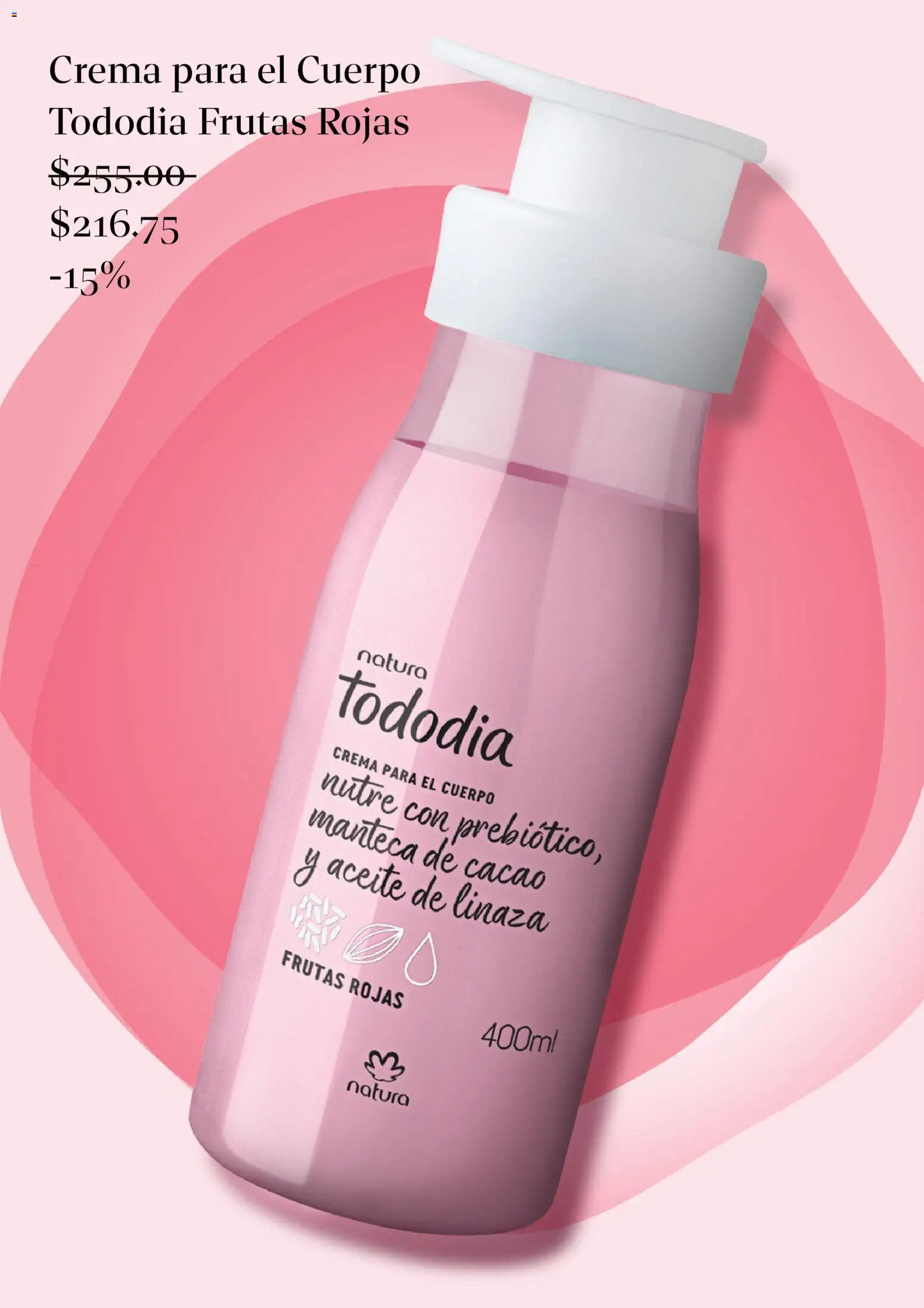 Nuevas ofertas de Natura válidas en toda la República Mexicana desde el 13.11.2025. ¡Encuentra las mejores ofertas en Natura Buen Fin! | Página: 10 | Productos: Crema, Aceite, Cacao