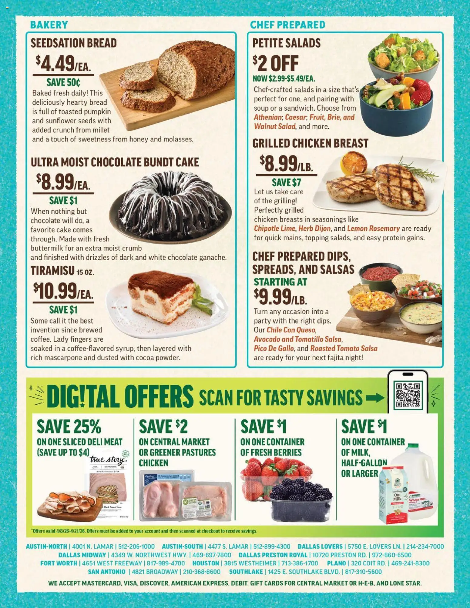 Central Market Weekly Ad - valid from 08.04.2026 | Page: 6 | Products: Milk, Chocolate, Lemon, Pumpkin