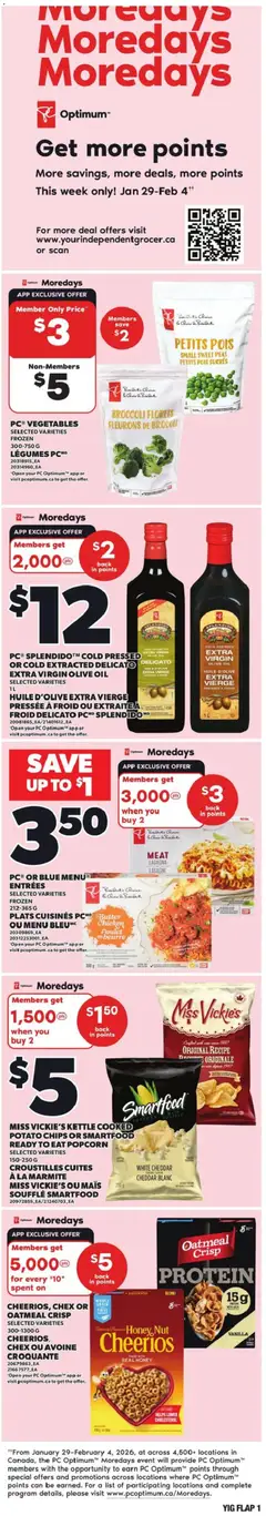 Preview of Independent Grocer weekly flyer / circulaire from shop Independent Grocer valid from 29.01.2026