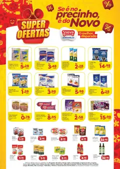 Novo Atacarejo Folheto - válido de 28.07.2025 | Página: 1 | Produtos: Feijão, Leite, Macarrão, Maionese