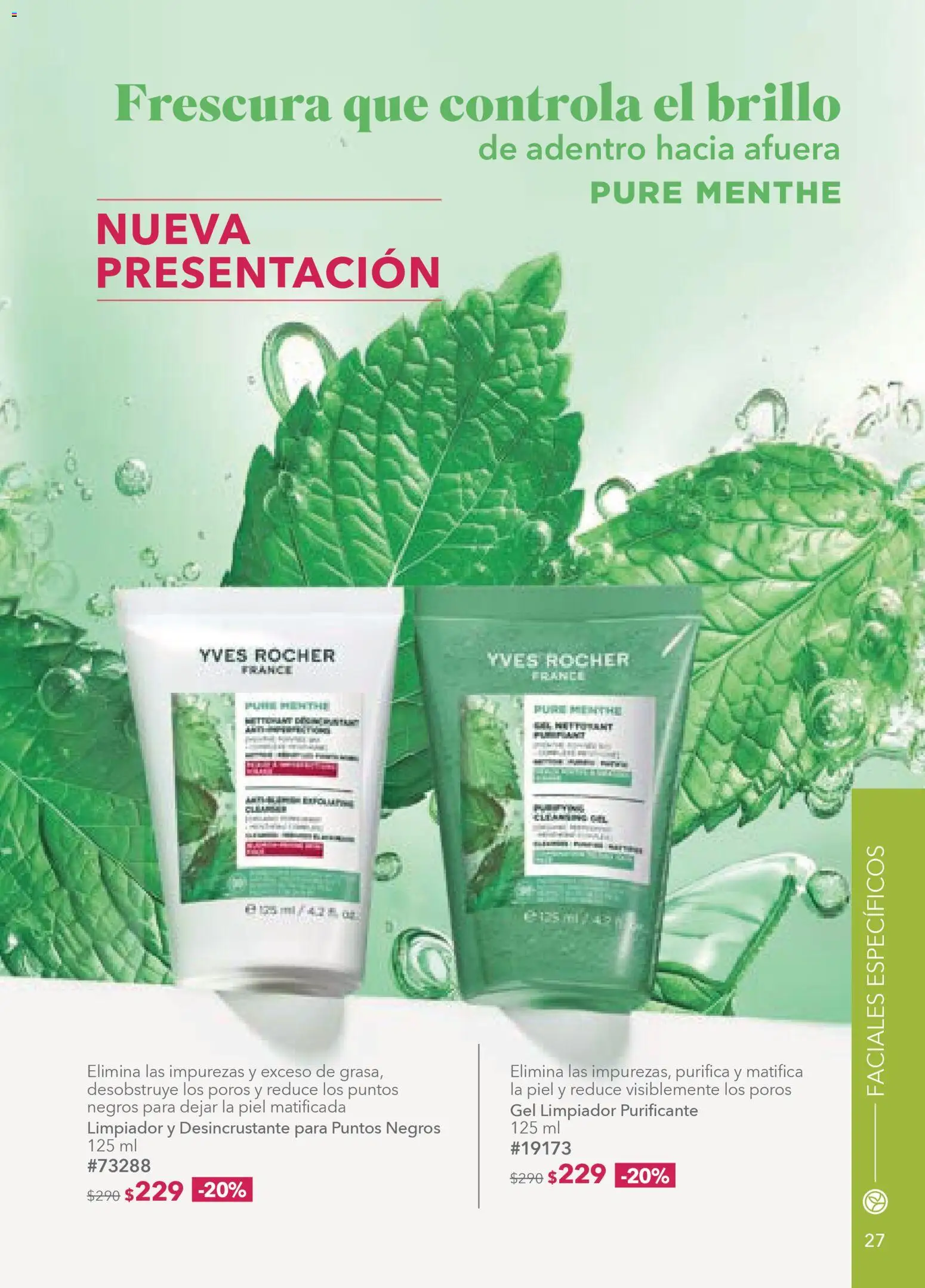 Nuevas ofertas de Yves Rocher válidas en toda la República Mexicana desde el 24.03.2026. ¡Encuentra las mejores ofertas en Yves Rocher campaña 5 2026! | Página: 27 | Productos: Brillo, Limpiador