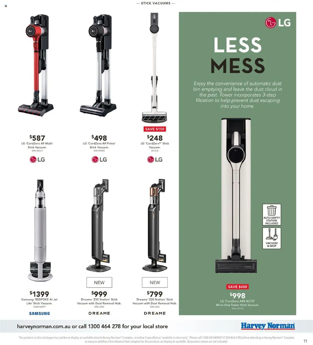 Harvey Norman catalogue - valid from 09.09.2025 | Page: 11 | Products: Mop, Accessories