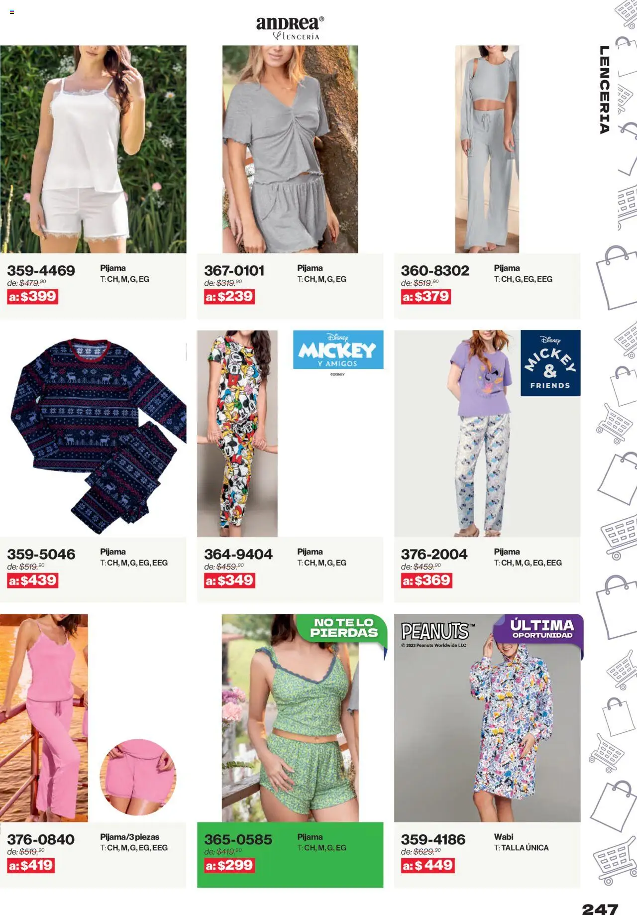 Nuevas ofertas de Andrea válidas en toda la República Mexicana desde el 10.08.2025. ¡Encuentra las mejores ofertas en Andrea - Catálogo Outlet! | Página: 247 | Productos: Pijama, Lenceria, Té