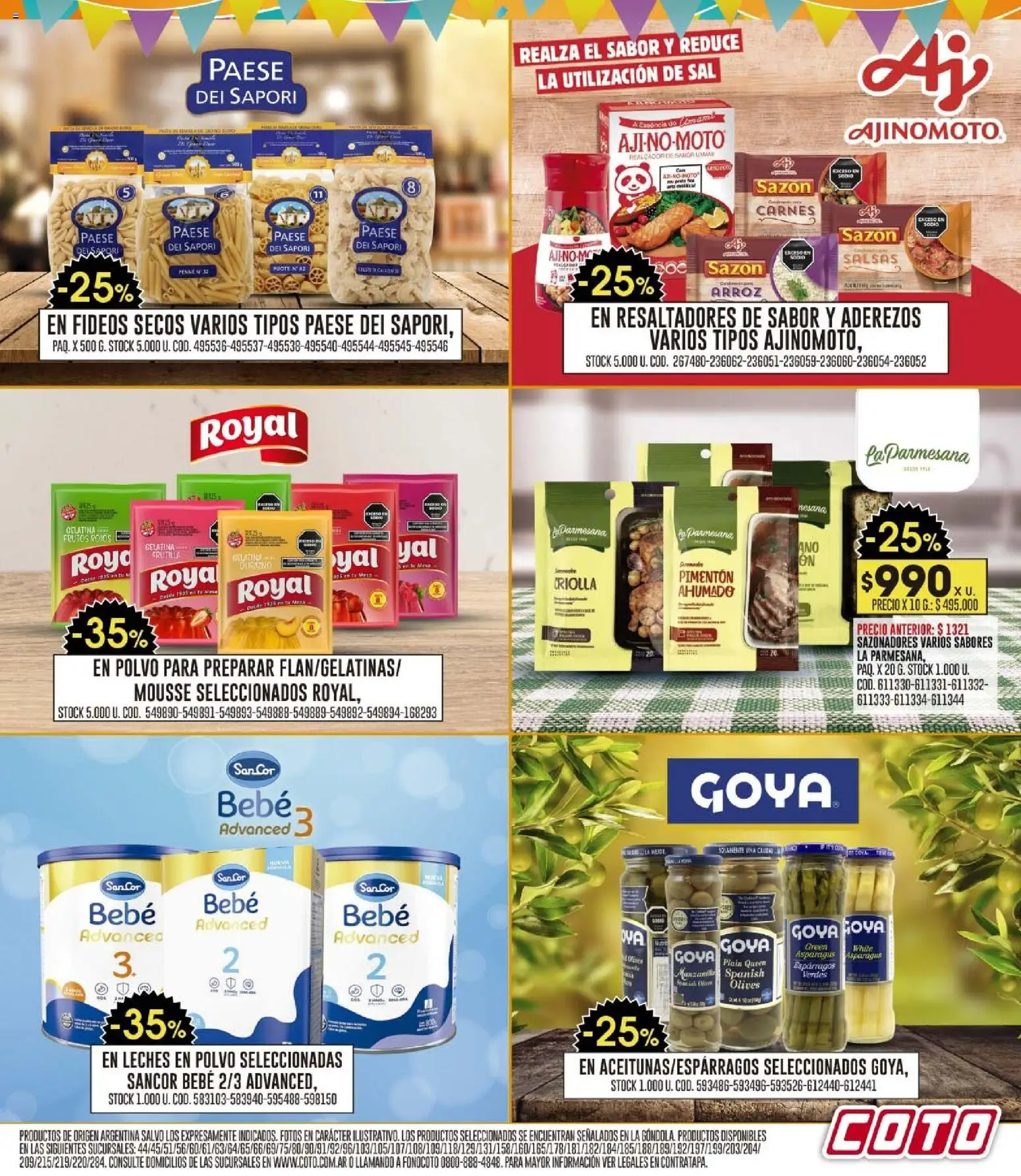 Coto - Ofertas │ válido desde el 27.10.2025 | Página: 13 | Productos: Durazno, Pimentón, Mousse, Arroz