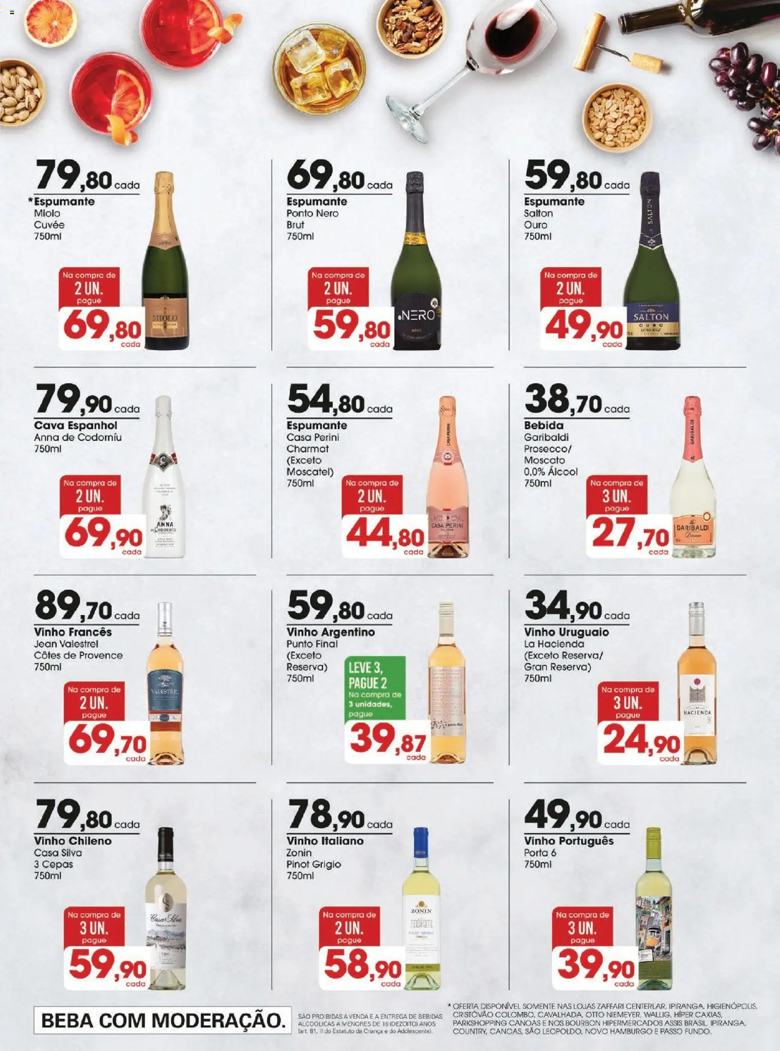 Zaffari Folheto - válido de 18.11.2025 | Página: 13 | Produtos: Espumante, Porta, Bourbon, Bebida