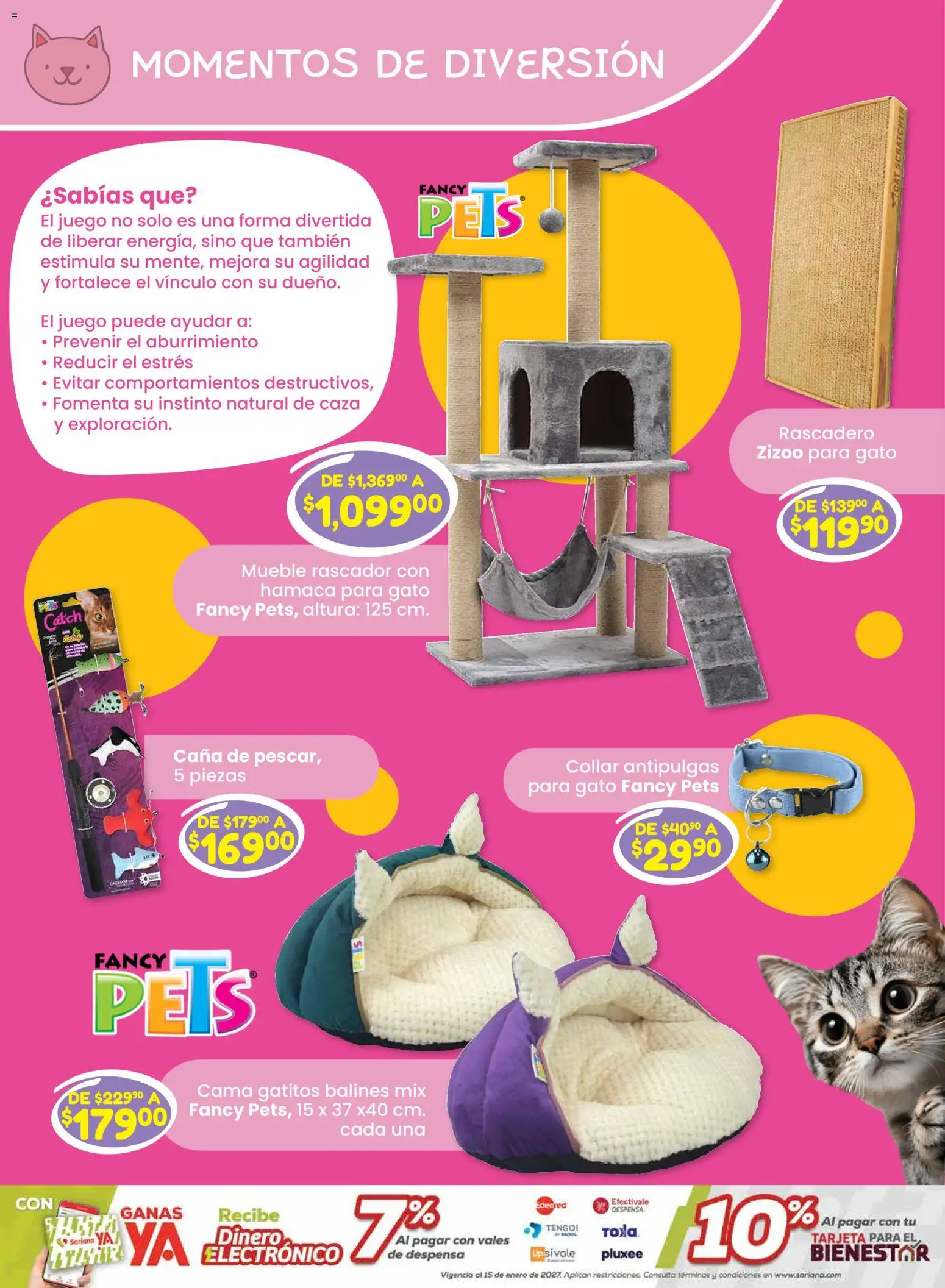 Nuevas ofertas de Soriana válidas en toda la República Mexicana desde el 29.01.2026. ¡Encuentra las mejores ofertas en Soriana - Especial Mascotas Súper Nacional! | Página: 18 | Productos: Juego, Cama, Collar, Hamaca