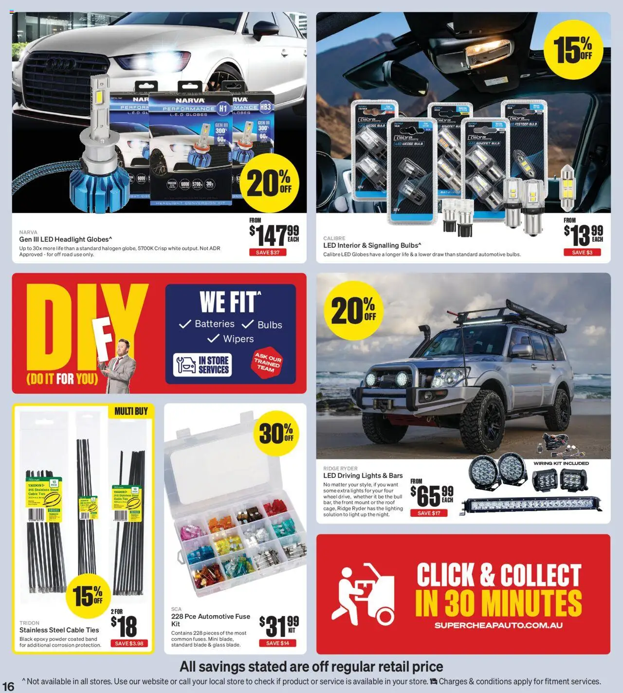 Supercheap Auto catalogue - valid from 15.10.2025 | Page: 16 | Products: Powder, Light, Bulb, Cable