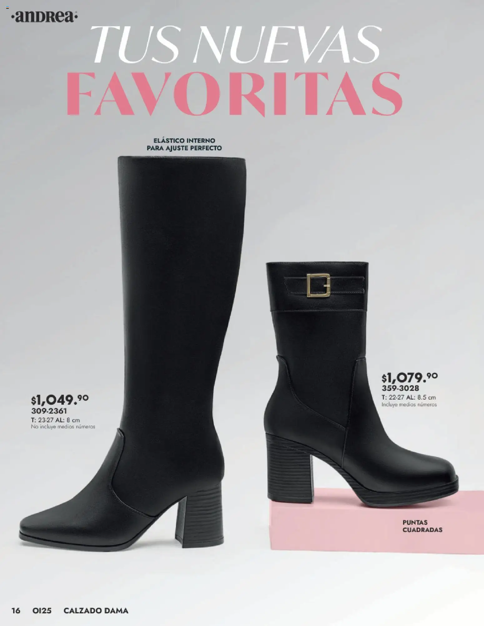 Nuevas ofertas de Andrea válidas en toda la República Mexicana desde el 24.08.2025. ¡Encuentra las mejores ofertas en Andrea - Catálogo Calzado Dama! | Página: 16