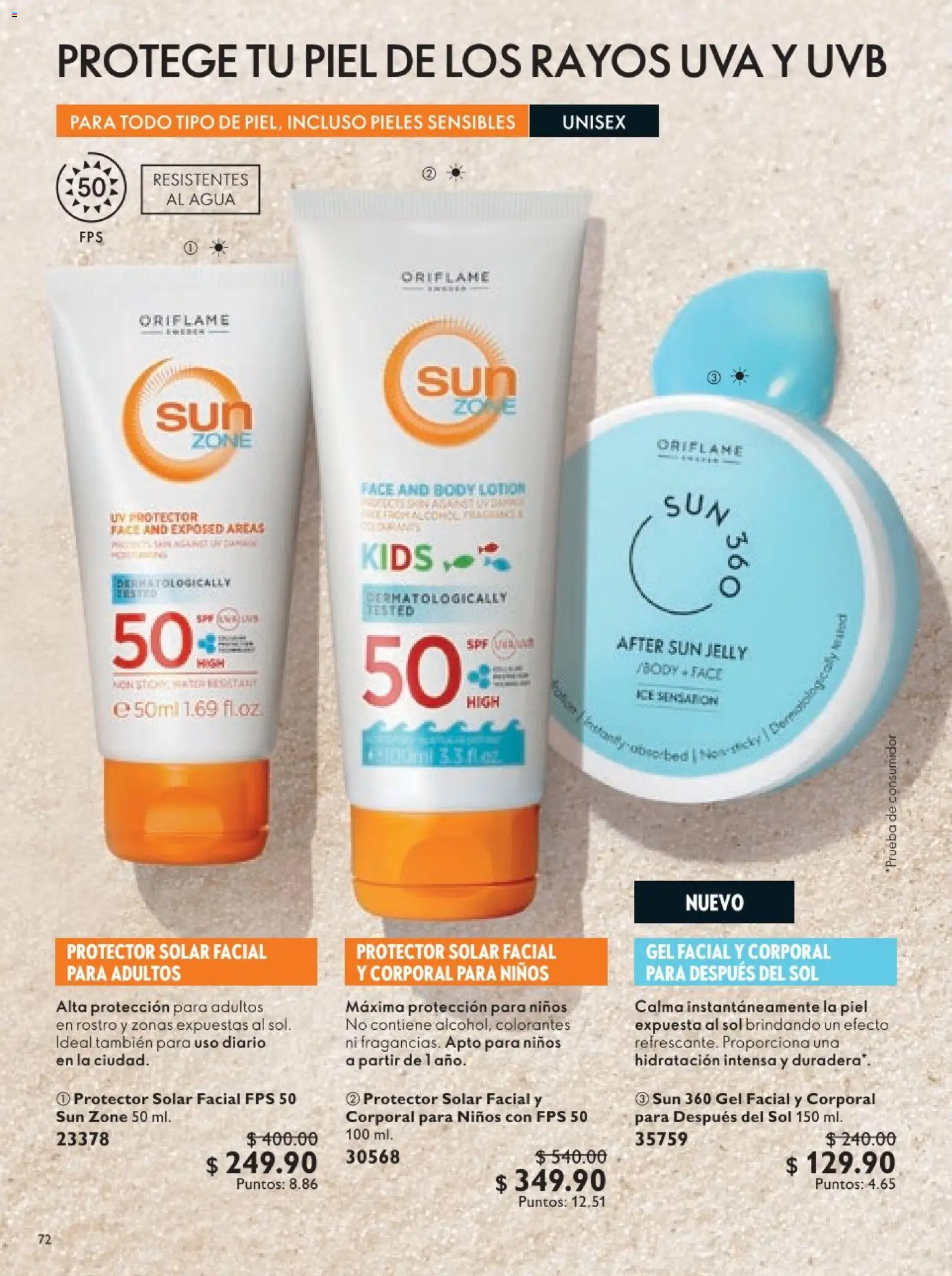 Nuevas ofertas de Oriflame válidas en toda la República Mexicana desde el 18.04.2026. ¡Encuentra las mejores ofertas en Oriflame campaña 6 2026! | Página: 72 | Productos: Agua, Uva, Body, Protector solar