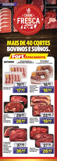 Fort Atacadista - Ofertas Carne Fresca - Pré-Visualização do folheto da loja Fort Atacadista, válido de 03.10.2025