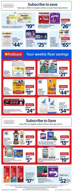 Walmart flyer valid from 31.07.2025 | Page: 8 | Products: Cream, Powder, Underwear, Chicken