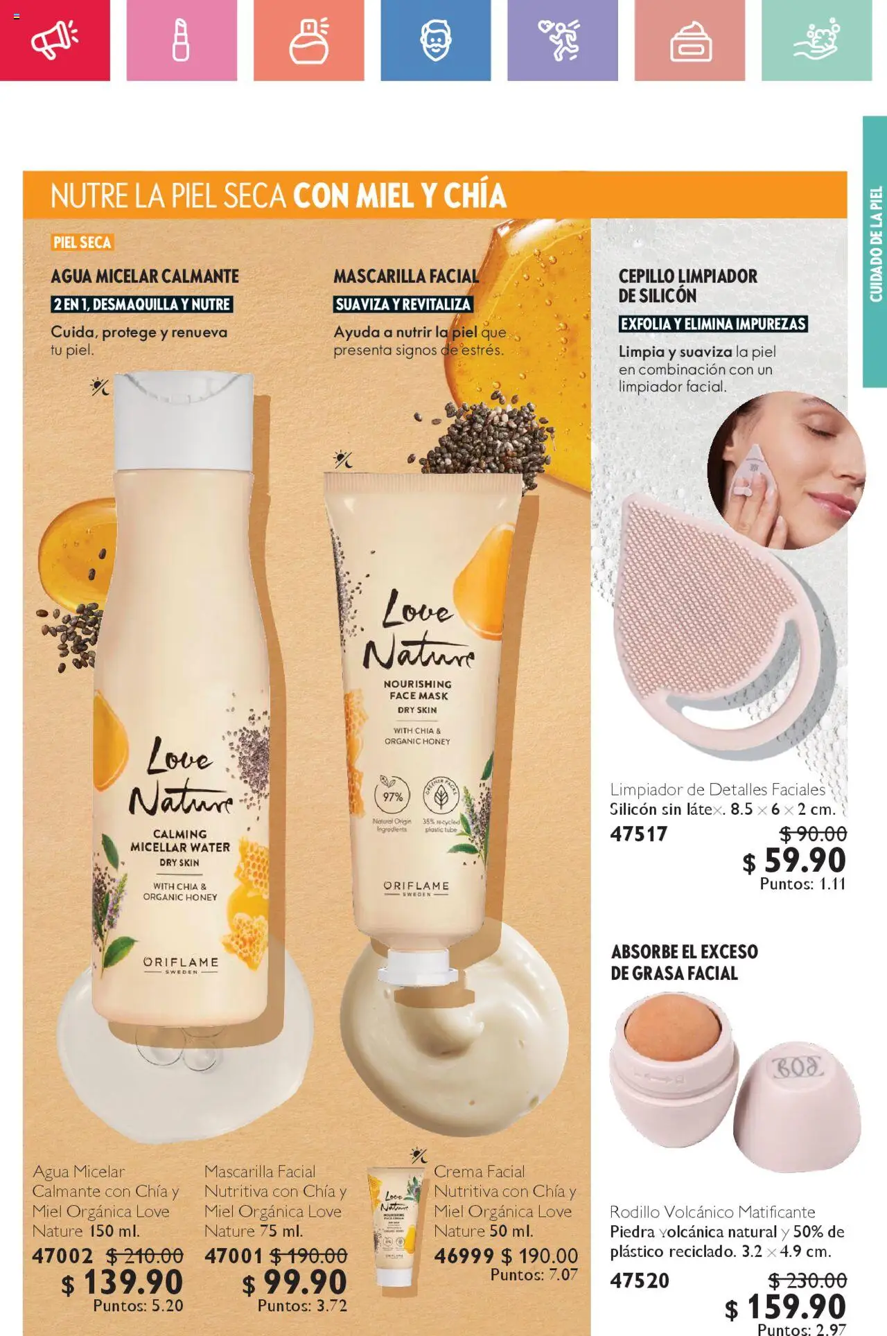 Nuevas ofertas de Oriflame válidas en toda la República Mexicana desde el 02.08.2025. ¡Encuentra las mejores ofertas en Oriflame - Campaña 11 2025! | Página: 57 | Productos: Agua, Limpiador, Rodillo, Agua micelar