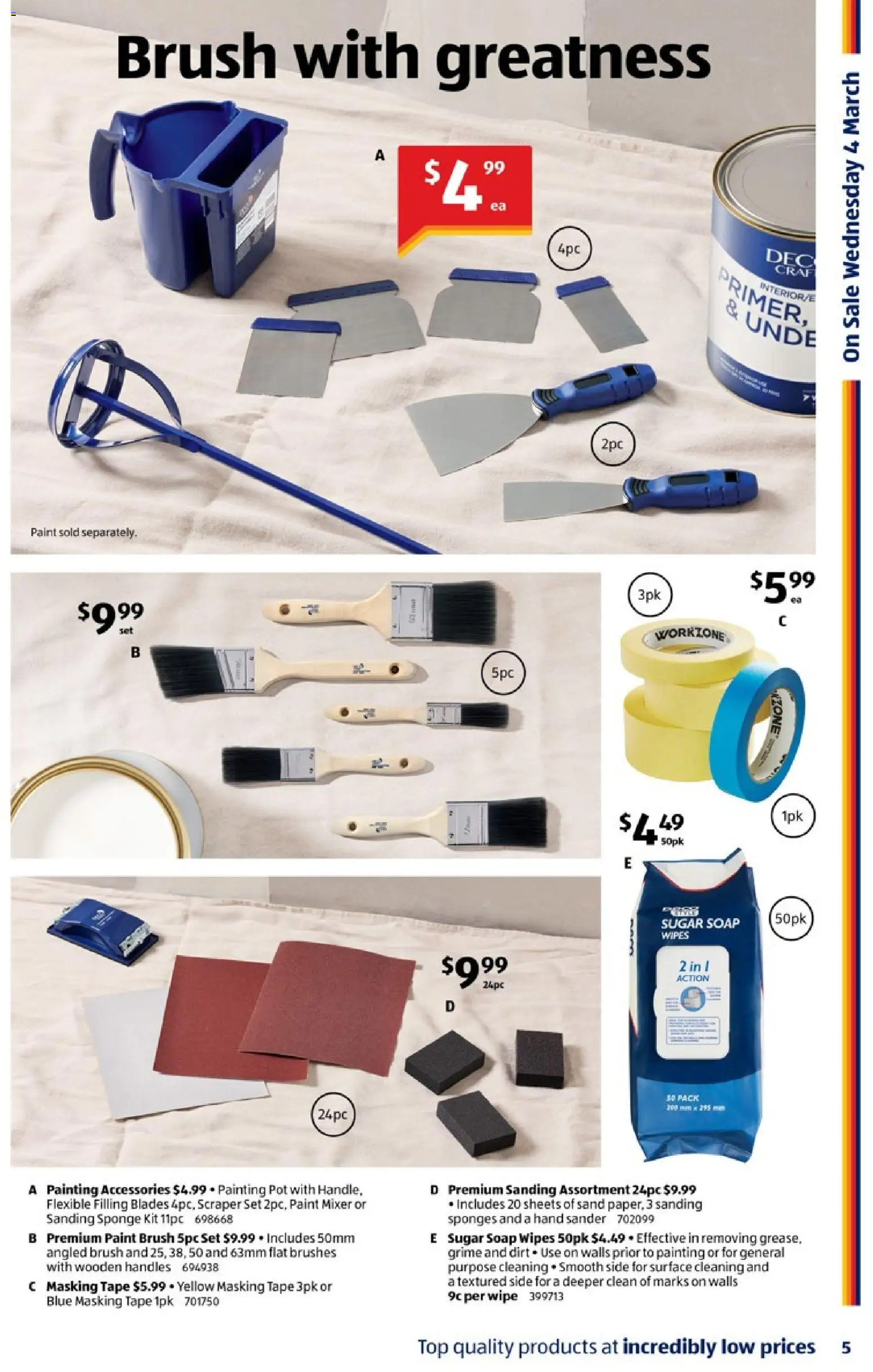 Aldi catalogue - valid from 04.03.2026 | Page: 5 | Products: Pot, Painting, Soap, Sponge