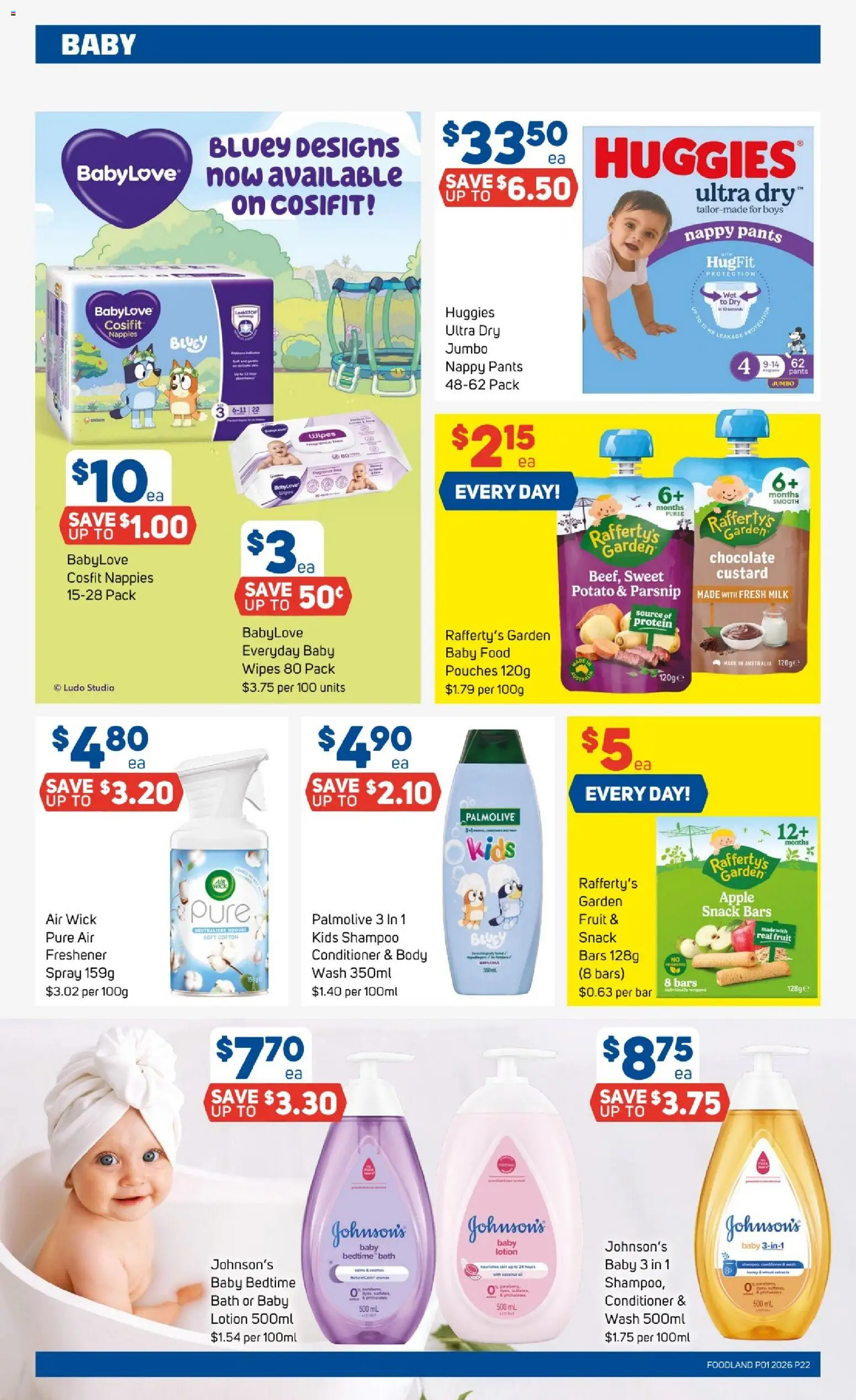 Foodland catalogue - valid from 31.12.2025 | Page: 22 | Products: Bath, Milk, Shampoo, Lotion