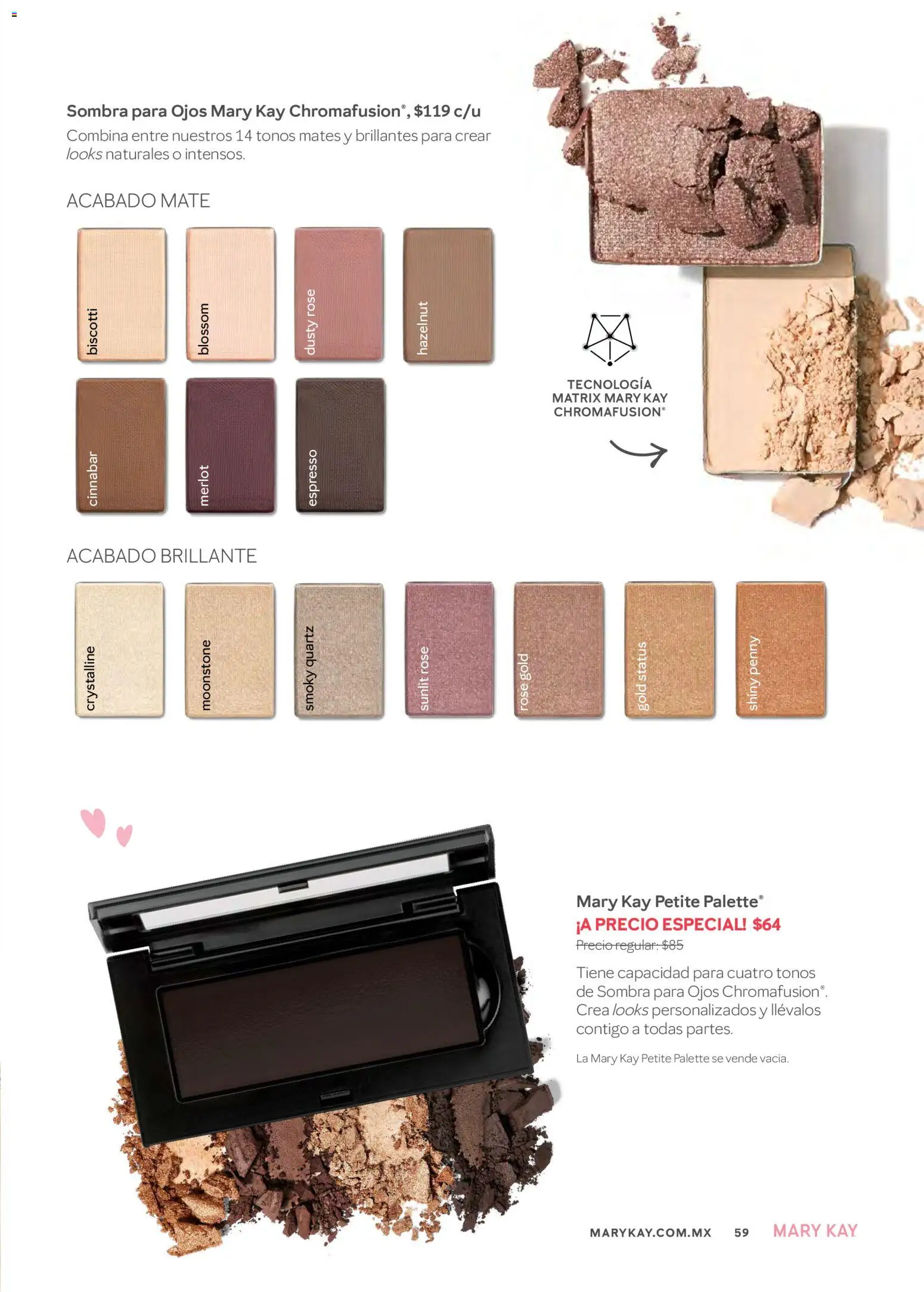 Nuevas ofertas de Mary Kay válidas en toda la República Mexicana desde el 01.01.2026. ¡Encuentra las mejores ofertas en Mary Kay catálogo! | Página: 59 | Productos: Sombra, Mate