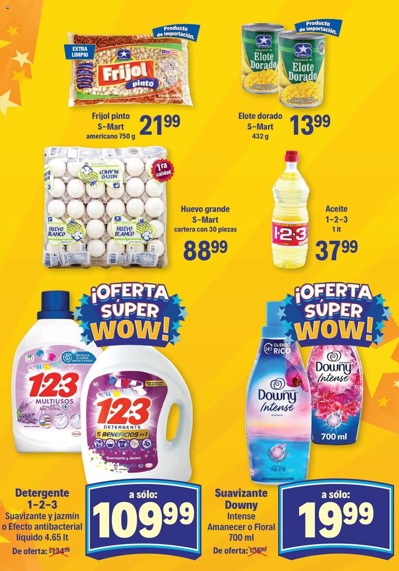Nuevas ofertas de S-Mart válidas en toda la República Mexicana desde el 21.10.2025. ¡Encuentra las mejores ofertas en S-Mart folleto Chihuahua! | Página: 3 | Productos: Huevo, Agua, Aceite, Suavizante