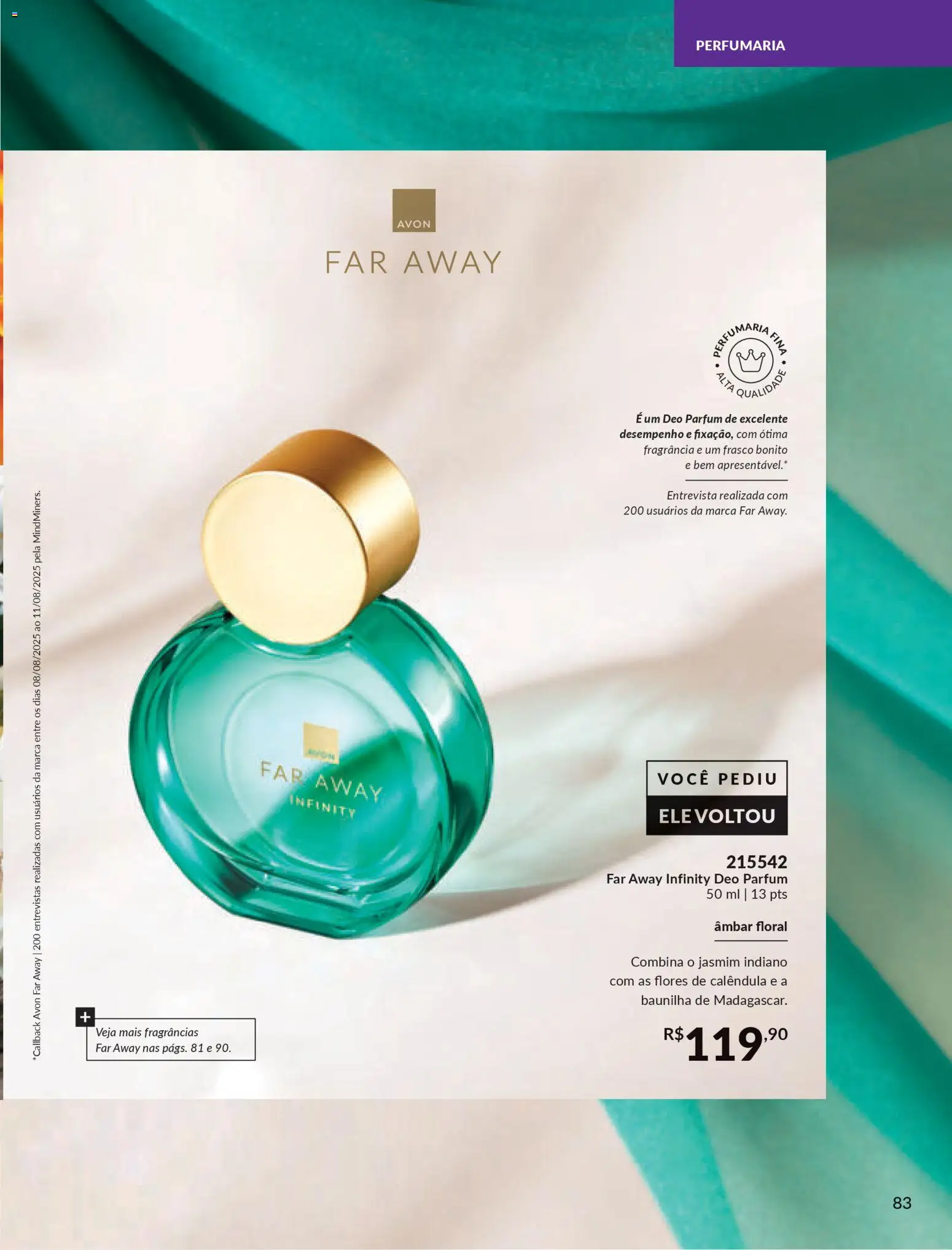 Avon Folheto - válido de 15.01.2026 | Página: 83 | Produtos: Fragrância, Flores