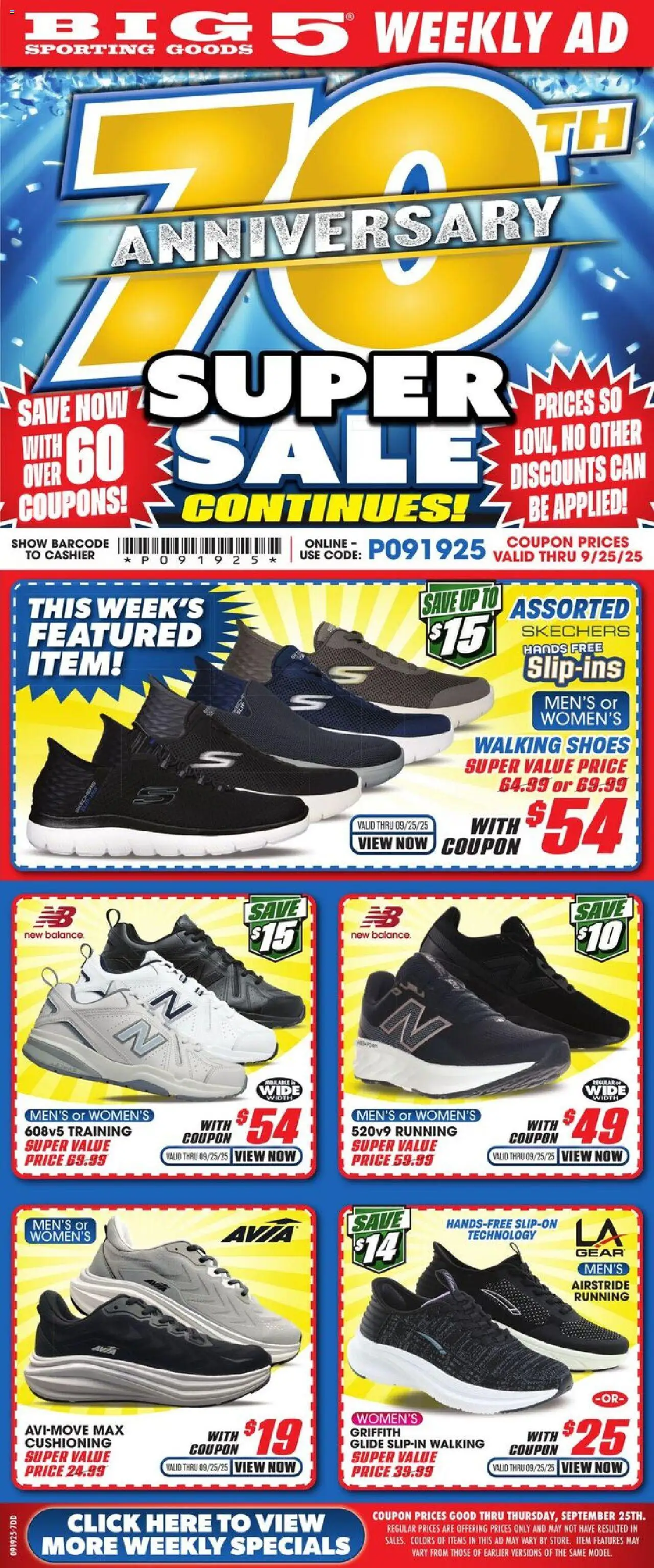 Big 5 Sporting Goods Weekly Ad - valid from 19.09.2025 | Page: 1